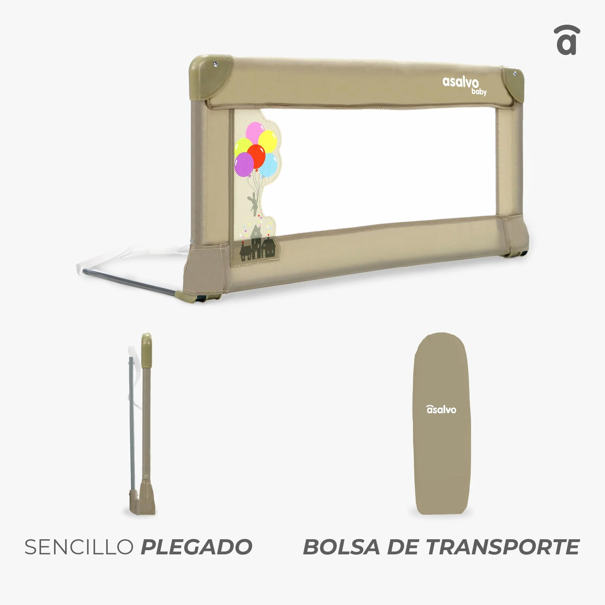 Asalvo 151508 Sponda del Letto, Bianco, 90 X 43.5 cm