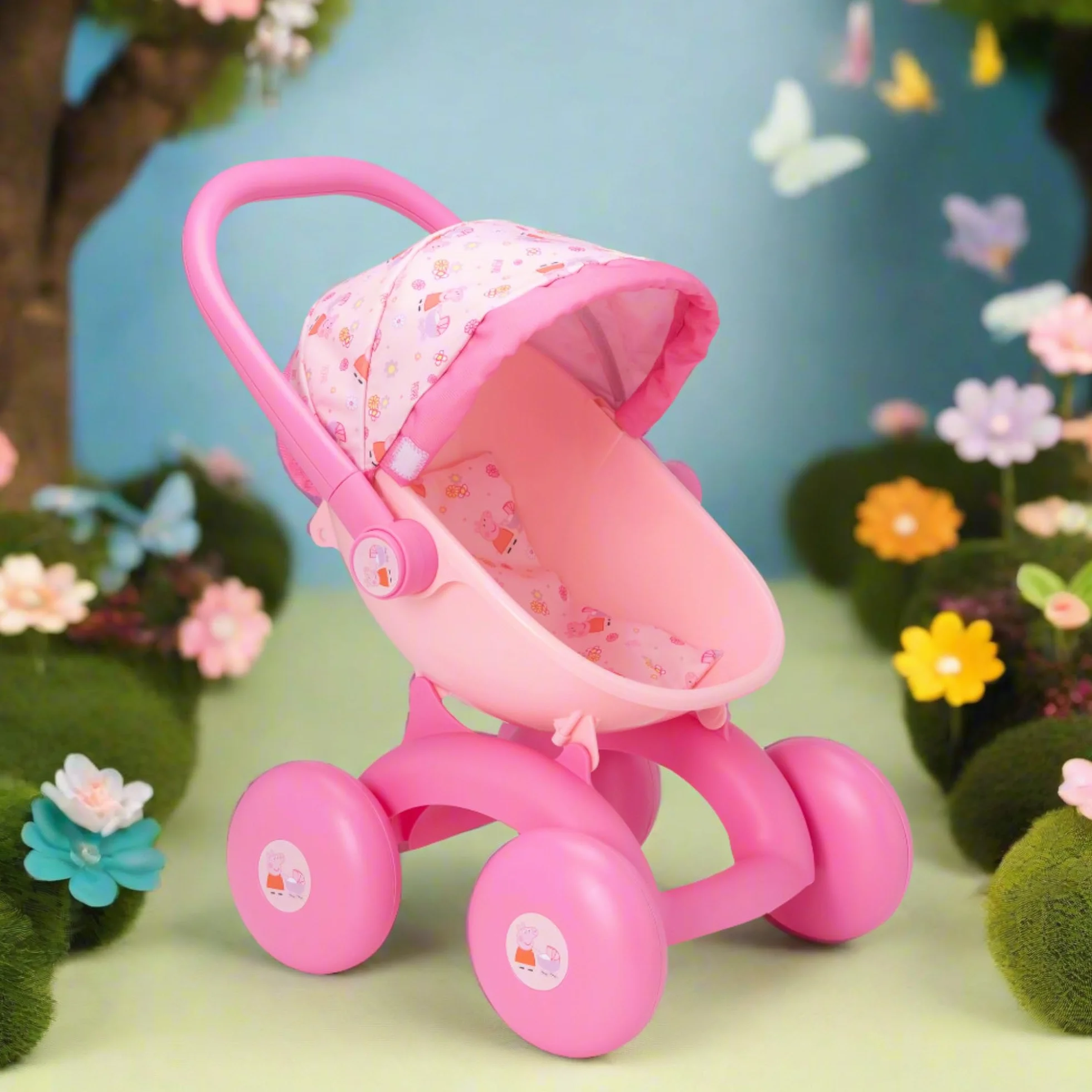 Peppa Pig Passeggino 4 in 1 My First Carrozzina intercambiabile culla seggiolone giocattolo bambini 18 mesi+