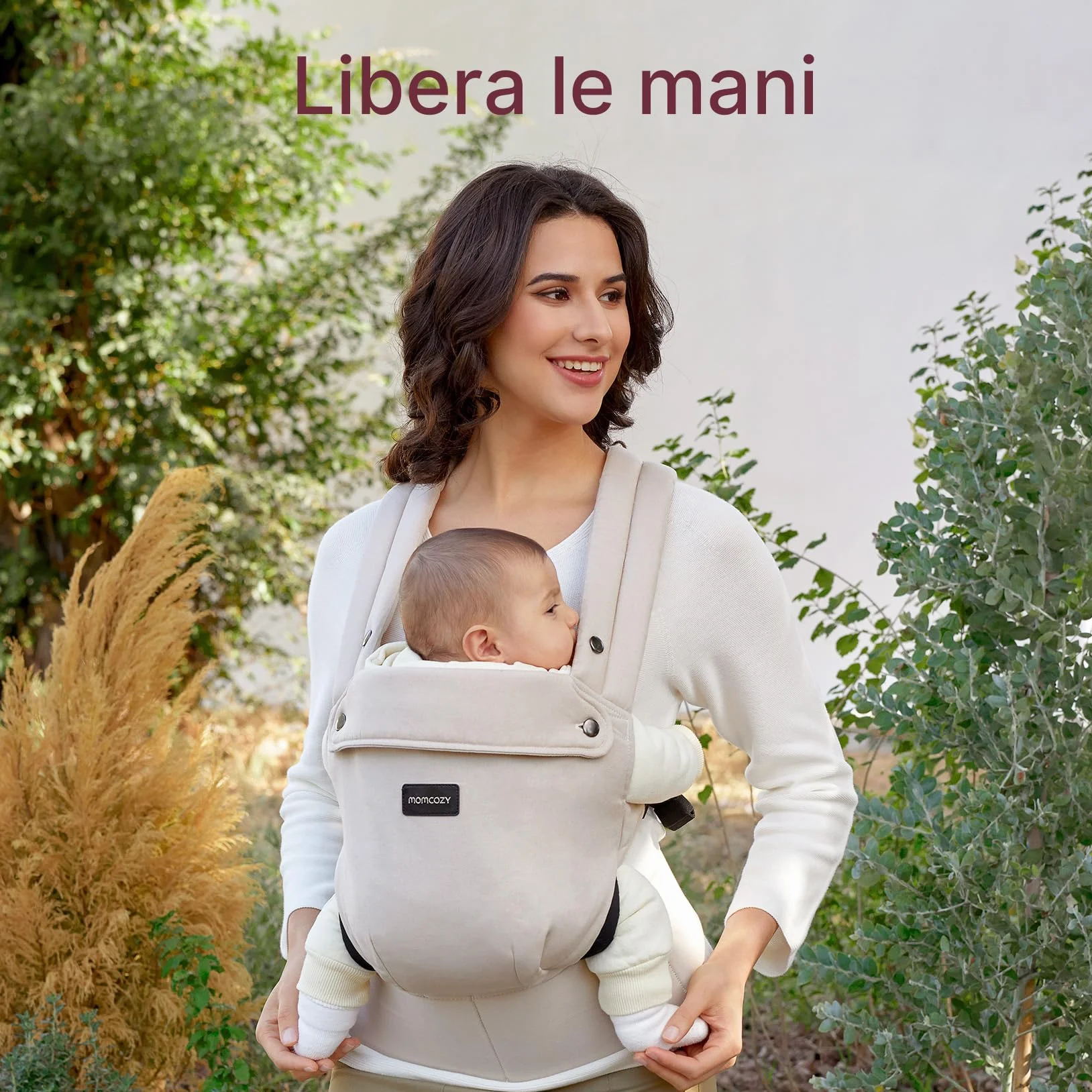 Momcozy Marsupio Neonato Ergonomico 3,2–20 kg (3-24 mesi) Cachi