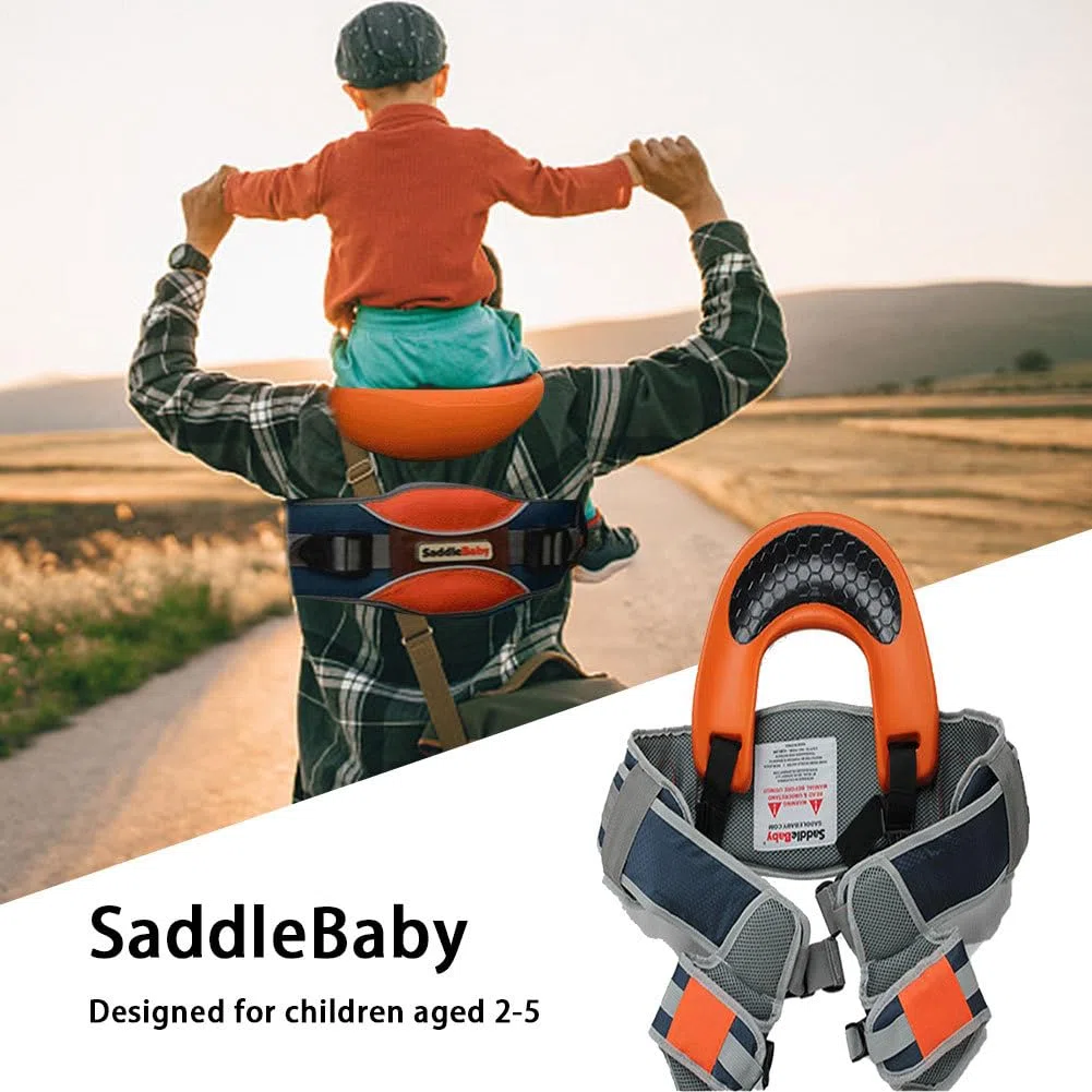 Generico per bambini – Sella bambini, sedile ergonomico da guida con fibbie sicure e imbottitura traspirante, pieghevole riporre | Sedile viaggio esterni ragazzi ragazze caviglia
