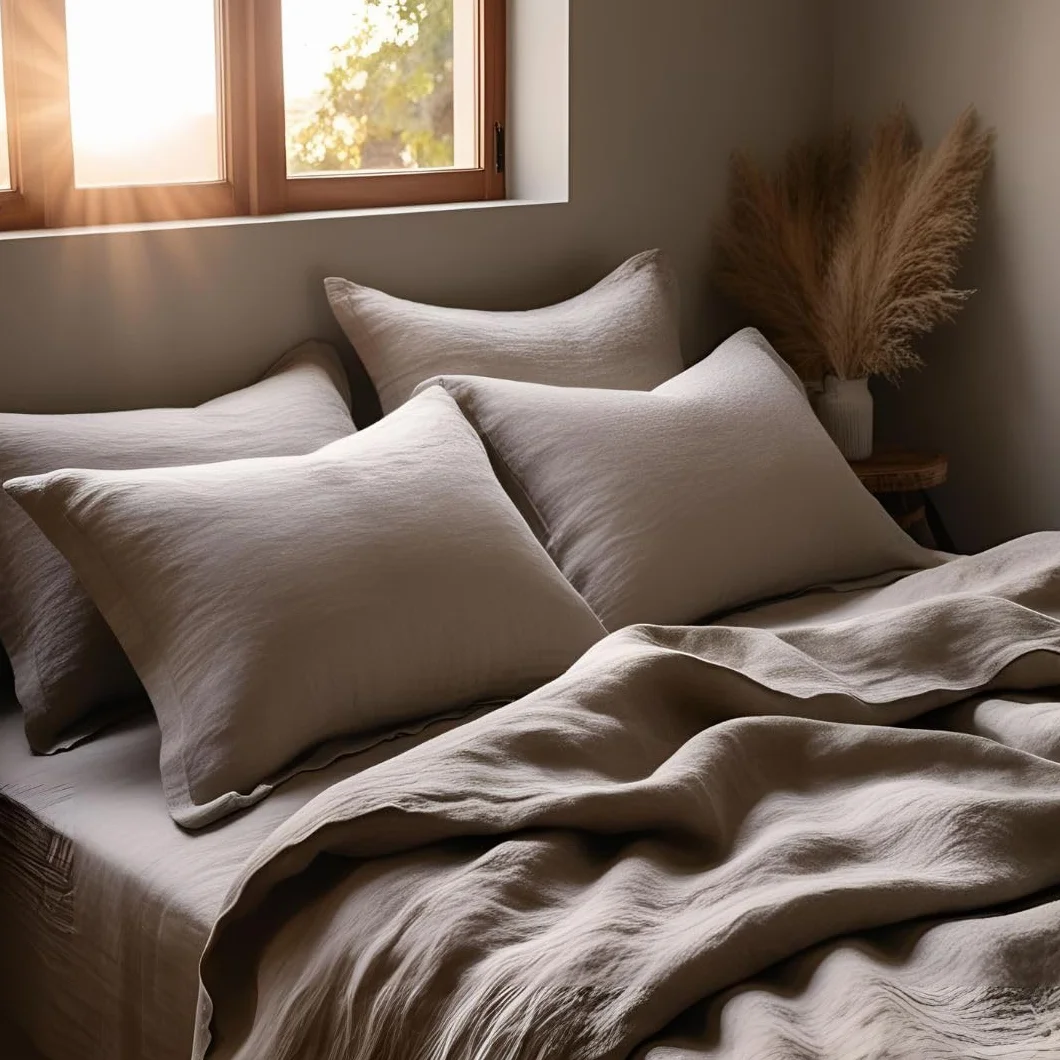 Federa letto in puro lino 100% Made in Italy 50x80cm