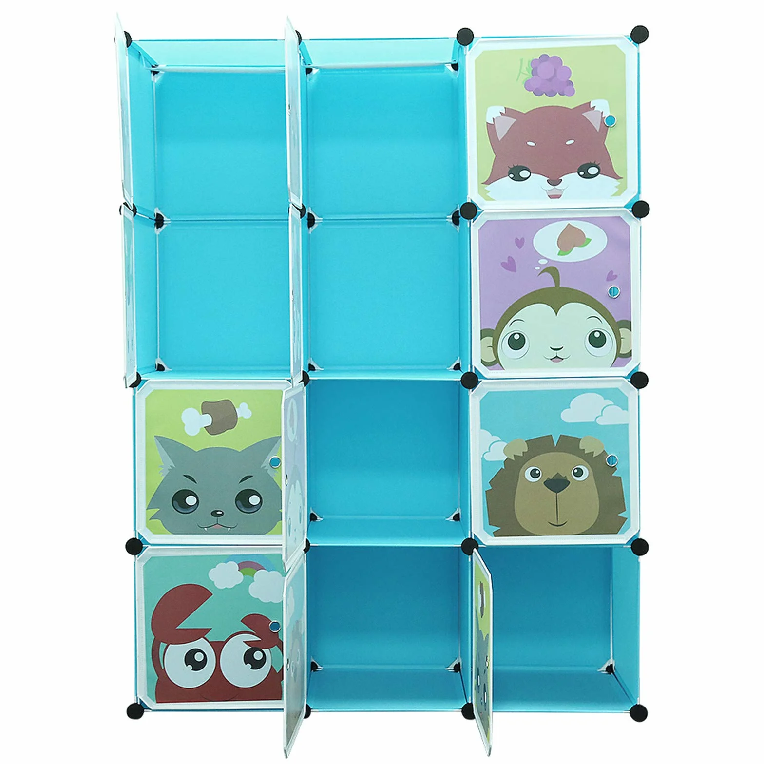 12 Cubi Armadio per Bambini Modulare Fai da Te Negozio Vestiti