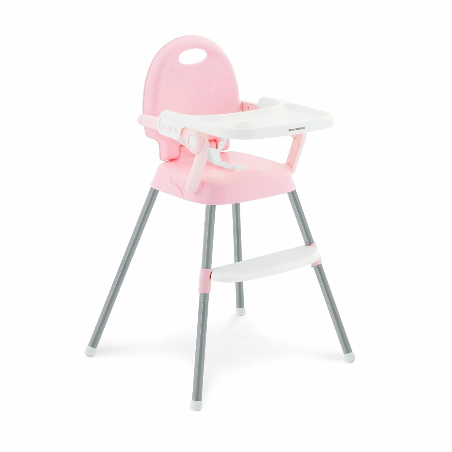 KikkaBoo Spoony Seggiolone pappa 3in1 Evolutivo pieghevole Fino a 36 mesi Rosa