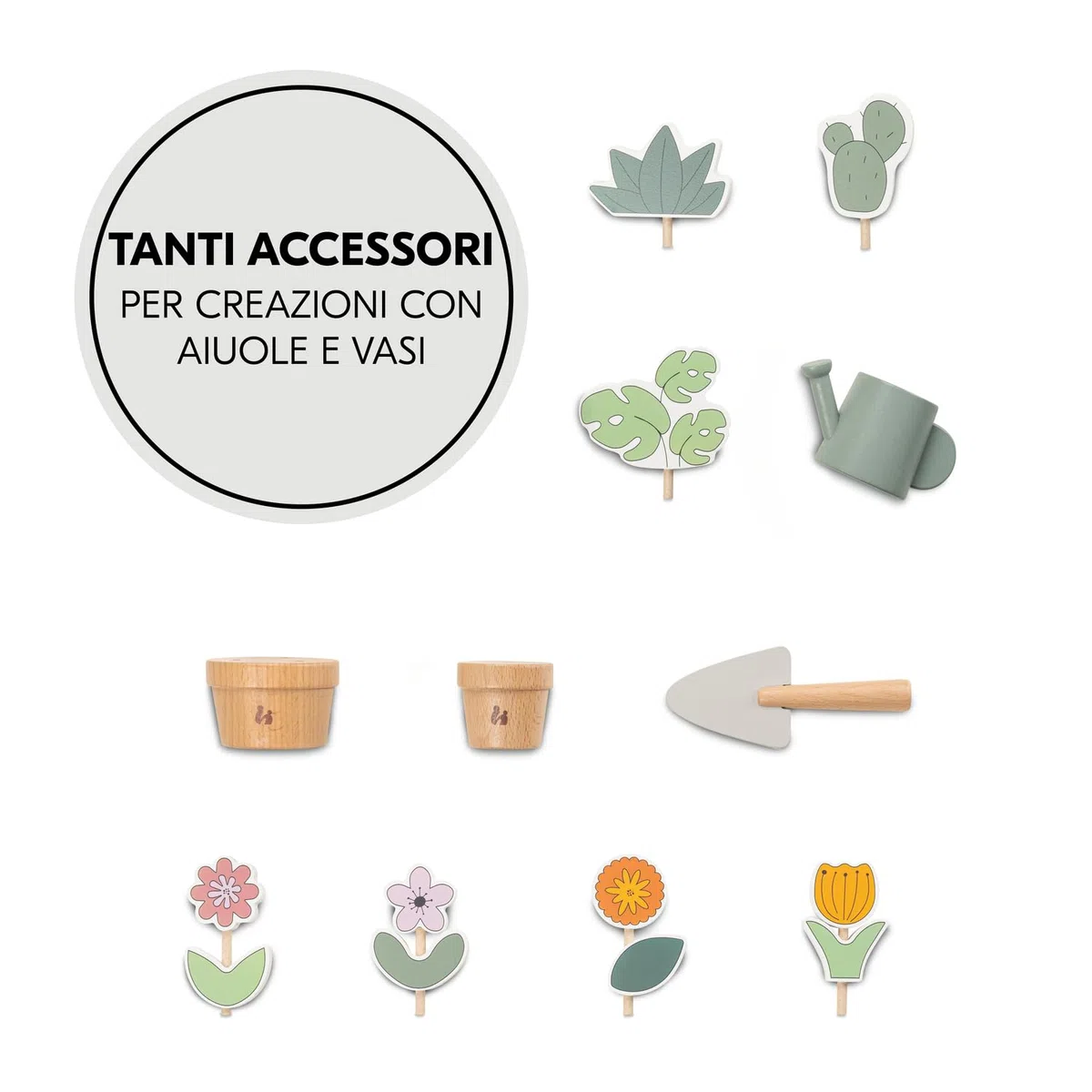 hauck Learn to Walk, Piante - Carrello Primi Passi Bambino dai 12 Mesi - Camminatore Interattivo con Gioco Giardinaggio - Sistema Frenante Regolabile, Favorisce Motricità Fine