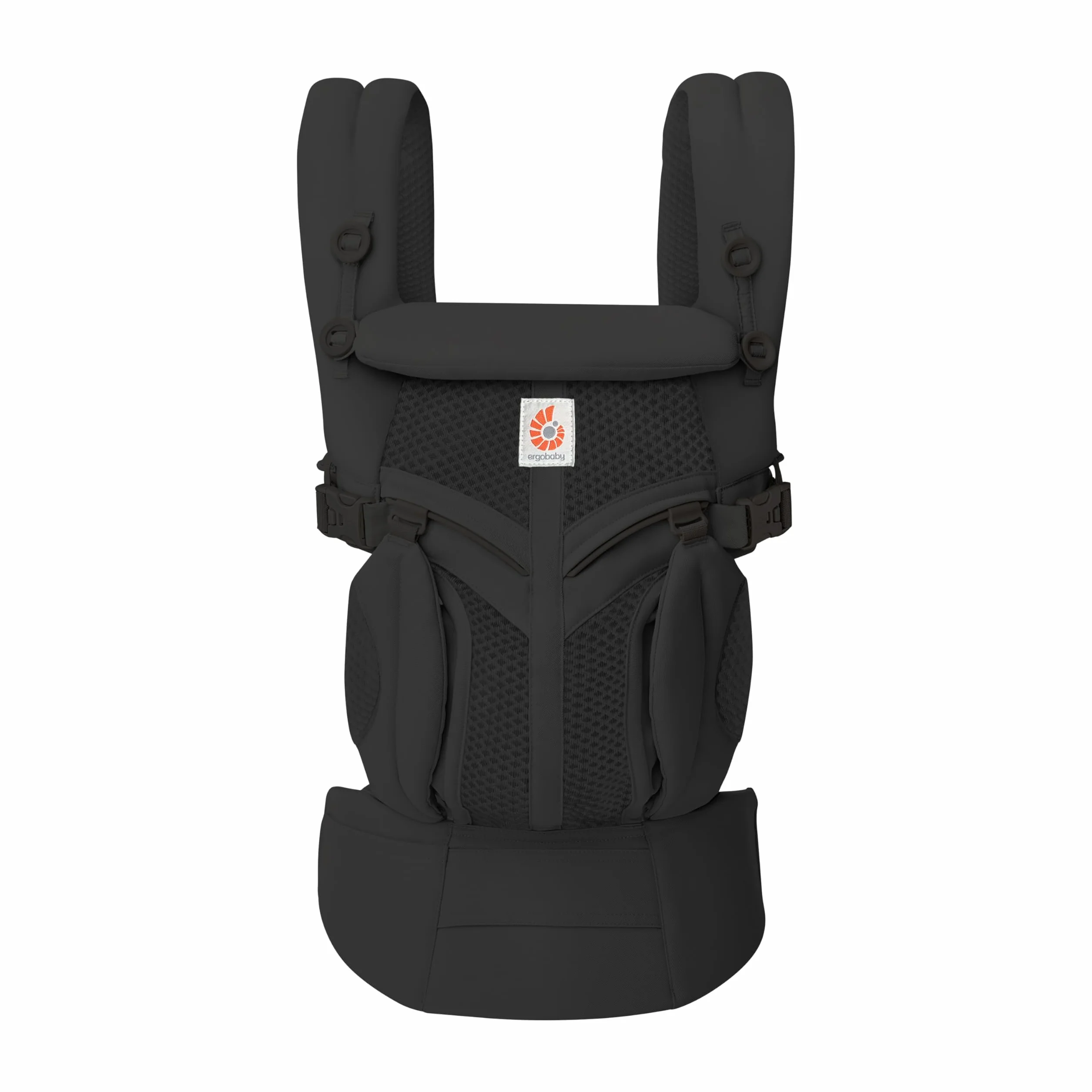 Ergobaby Omni 360 Cool Air Mesh Marsupio Neonati Ergonomico 0 36 Mesi, 4-in-1 Zaino Porta Bebe Traspirante, Onyx Black
