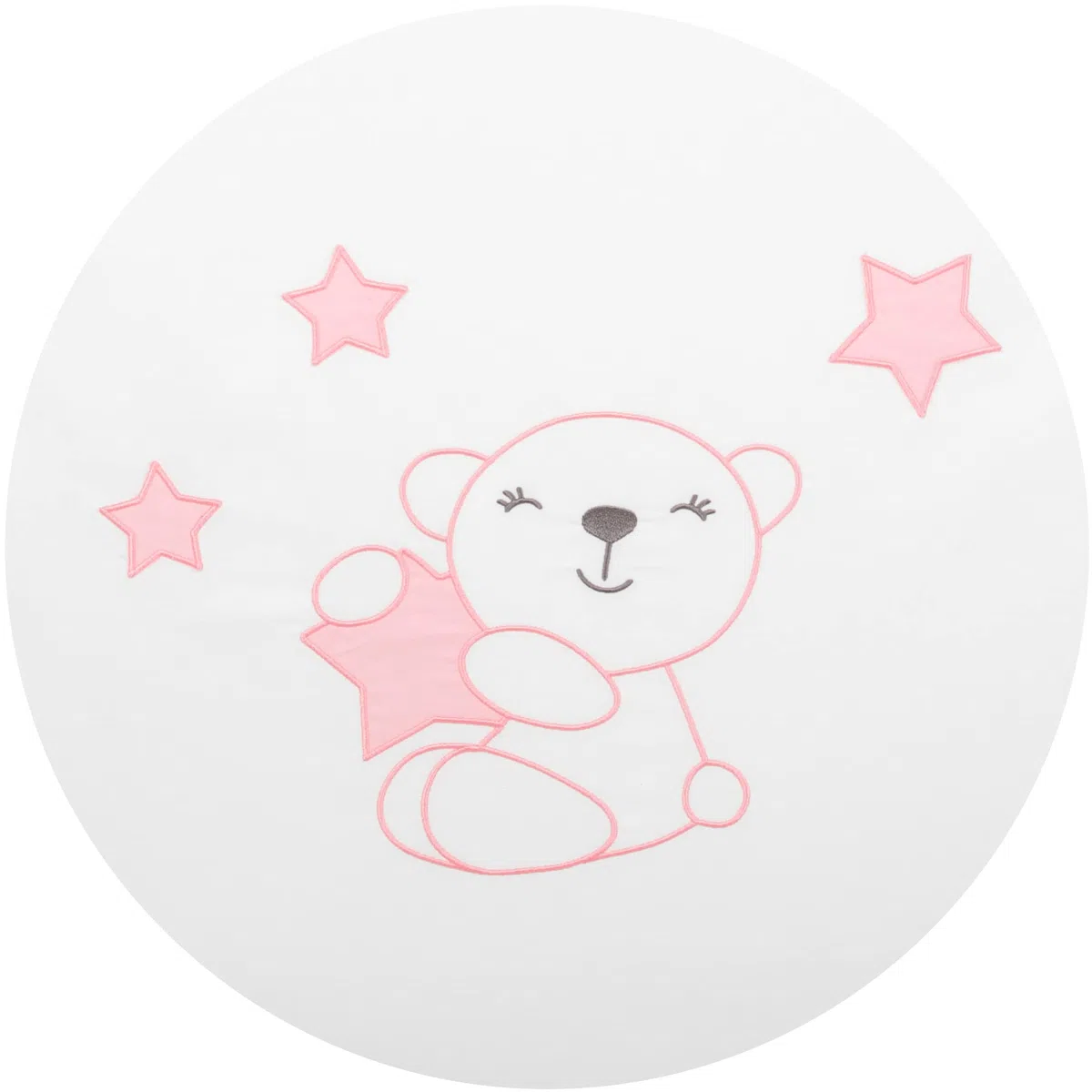 Babysanity- Set Paracolpi Lettino Alta Traspirabilità Piumino Copripiumino Sfoderabile Federa 100% Cotone Made in Italy (Piccole Stelle Rosa)
