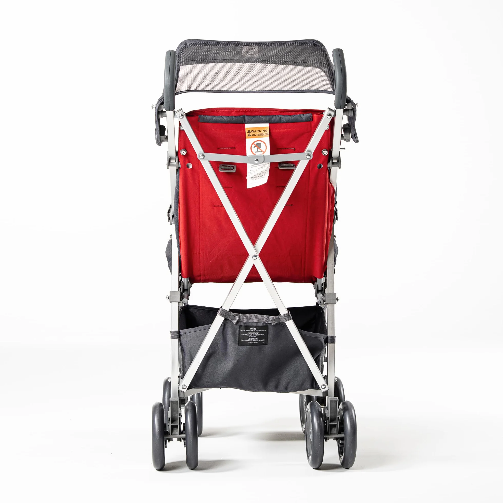 Passeggino per disabili Maclaren Major Elite fino a 50 kg Chiusura a ombrello Rosso Cardinale