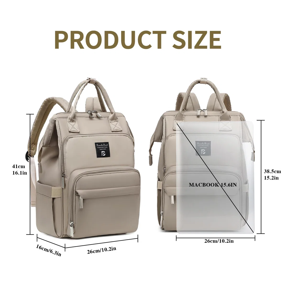 Pomelo Best Zaino Fasciatoio per Bambini con Fasciatoio Impermeabile Grande Capacità Borsa Passeggino per Viaggi - Serie Macaron