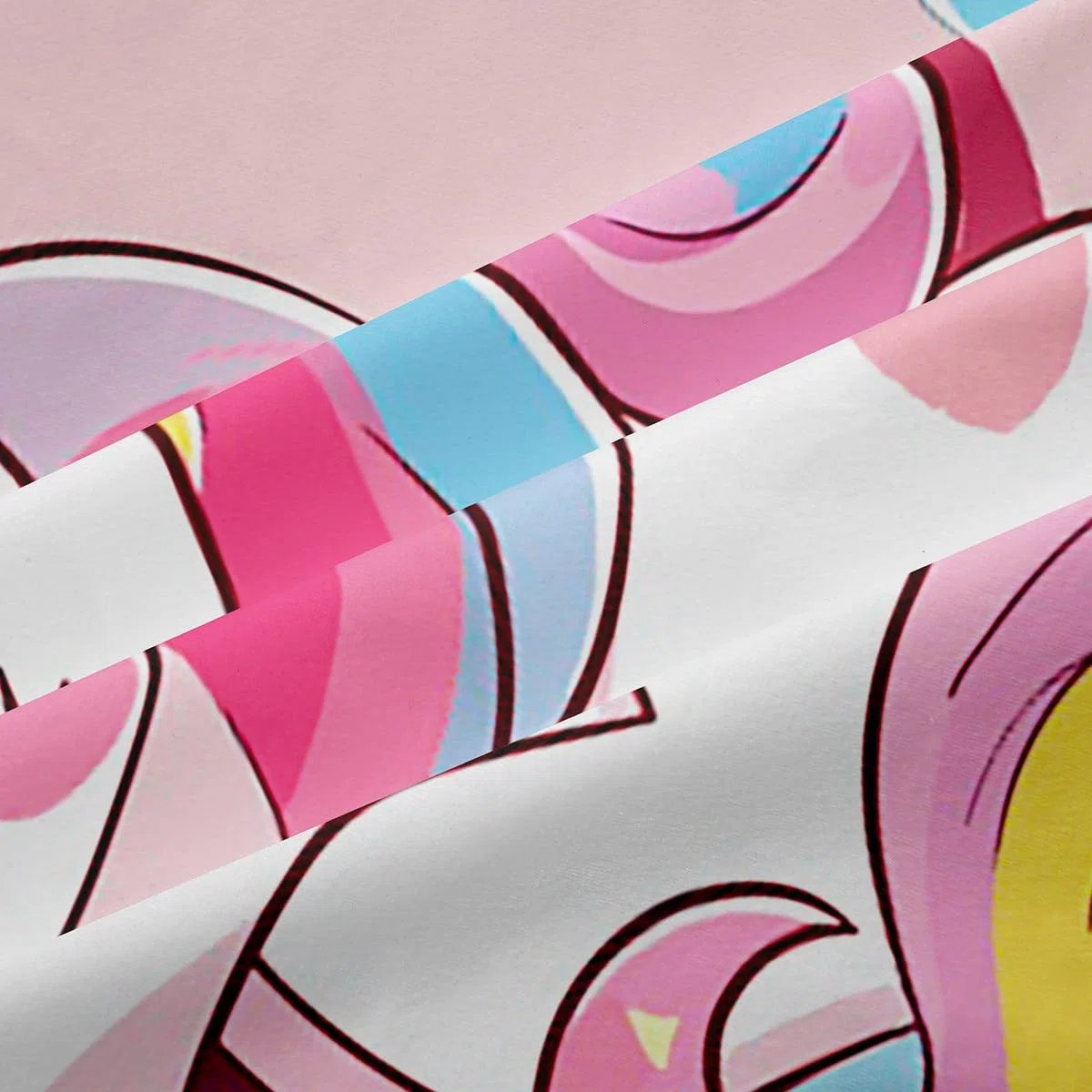 Homemissing - Tende per finestre, motivo: unicorno, a tema fantasy, per bambini e ragazze, decorazione a tema animali magici, motivo: cartone animato, 116,8 x 137,2 cm (larghezza x lunghezza)