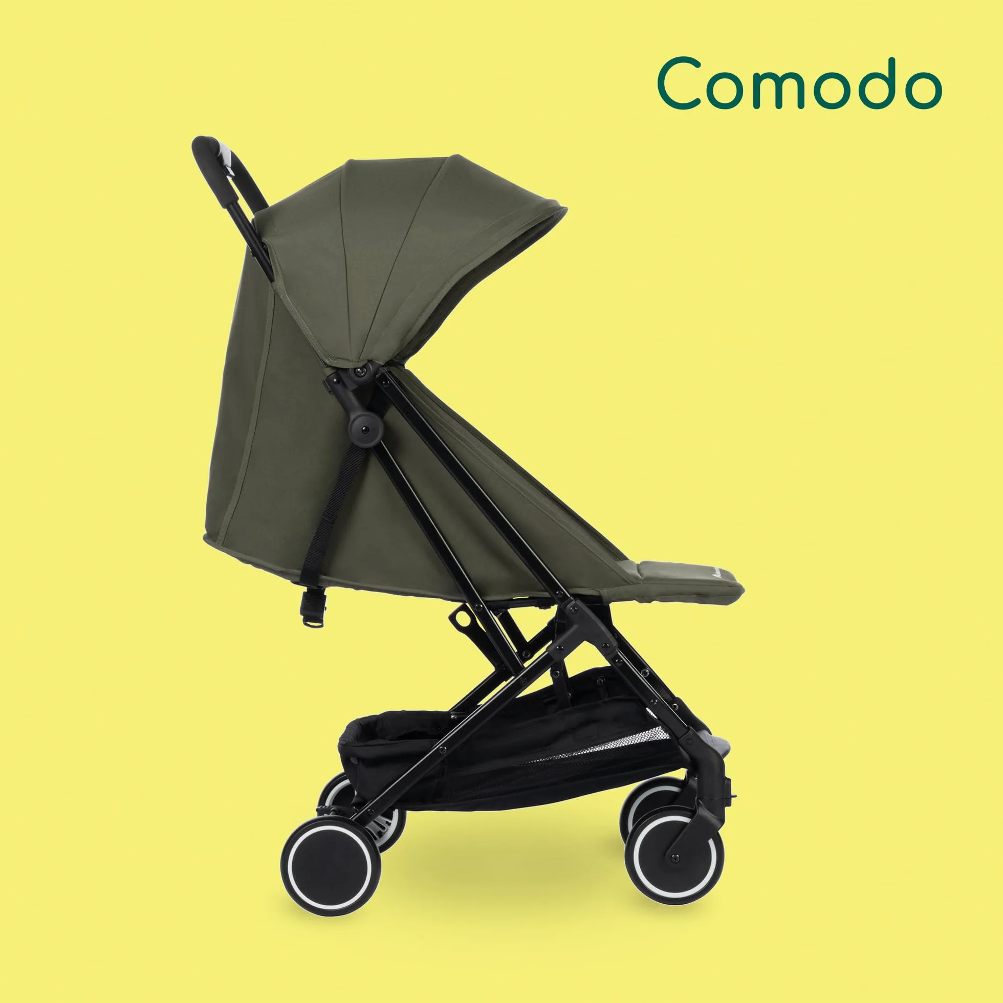 Bebeconfort Soko Passeggino leggero 5,6 kg, kompaktowy, składany, 0-3,5 lat, 0-15 kg, zielony mineralny