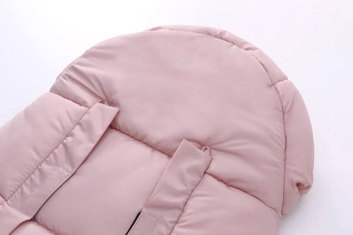 Miracle Baby Sacco Nanna Invernale per Passeggino, Sacco a Pelo Riscaldante con Copertura Impermeabile Antivento Antifreddo Staccabile, Ispessito e Velluto, Staccabile, Rosa