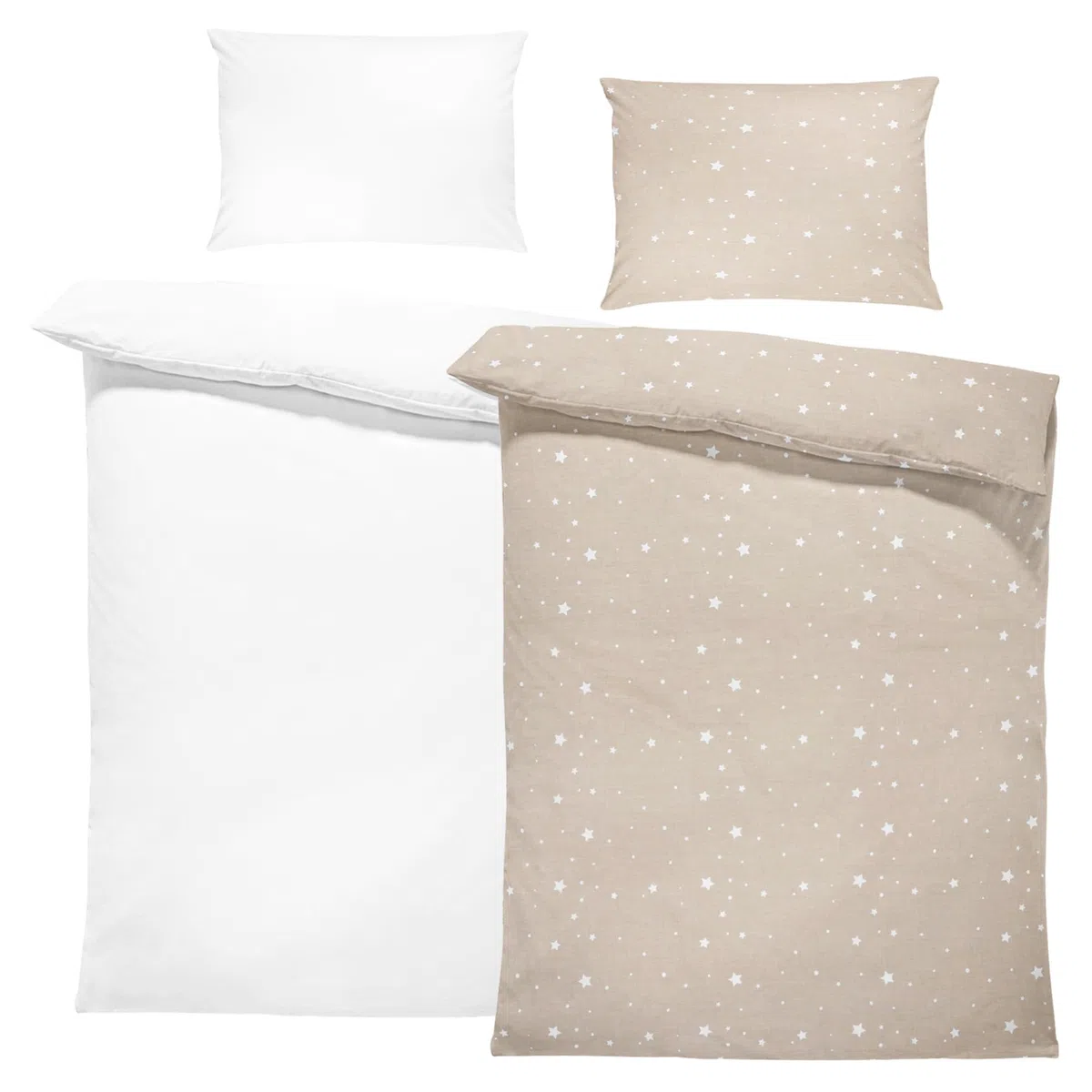 Totsy Baby Biancheria da letto per bambini 100x135 cm in cotone - Set per bambini con copripiumino e federa 40x60 cm con piumino e cuscino per lettino di bambino ragazzo e ragazza Oeko-Tex