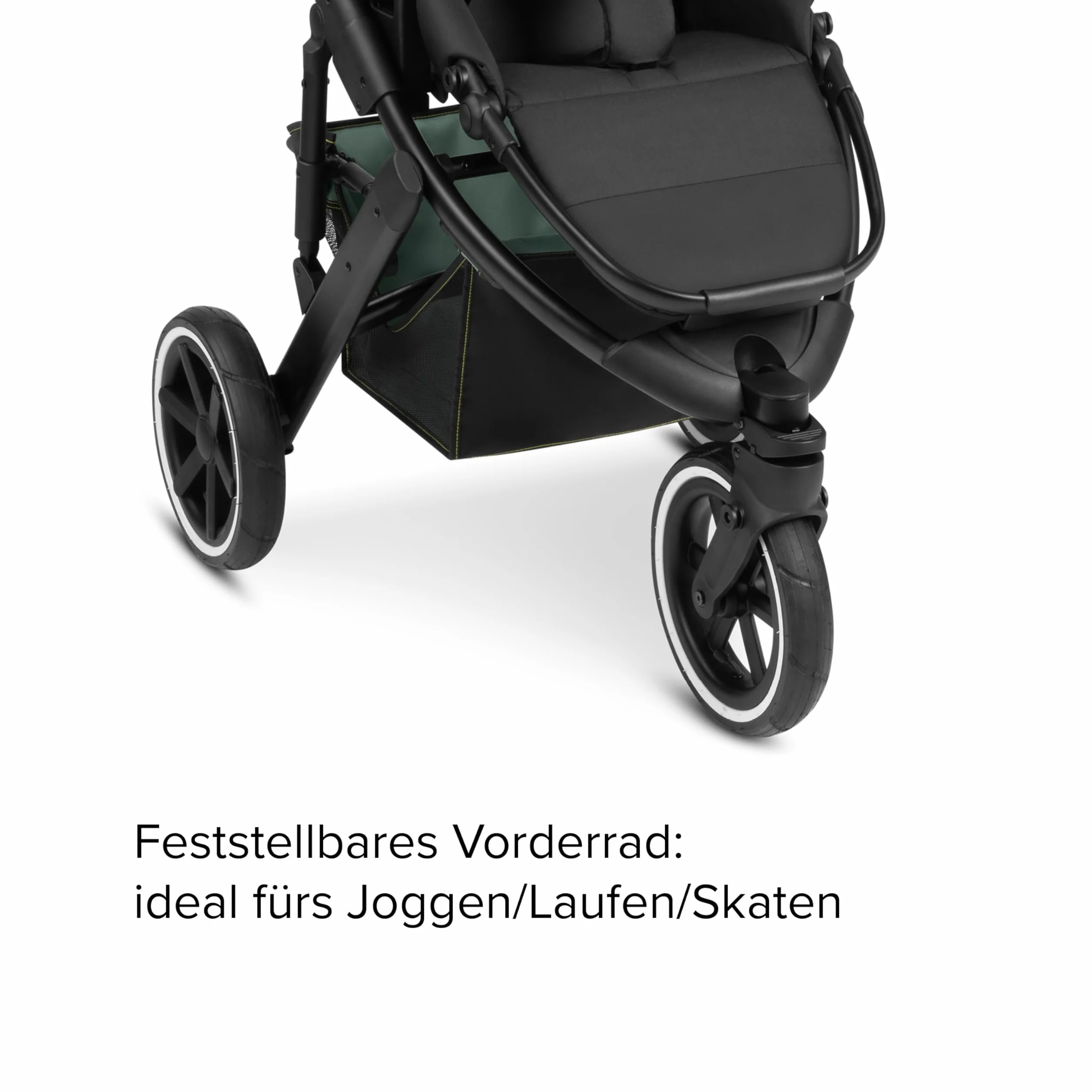 ABC Design Passeggino Sportivo Salsa Run Buggy 3-Kołowy Jogging Verde Acqua