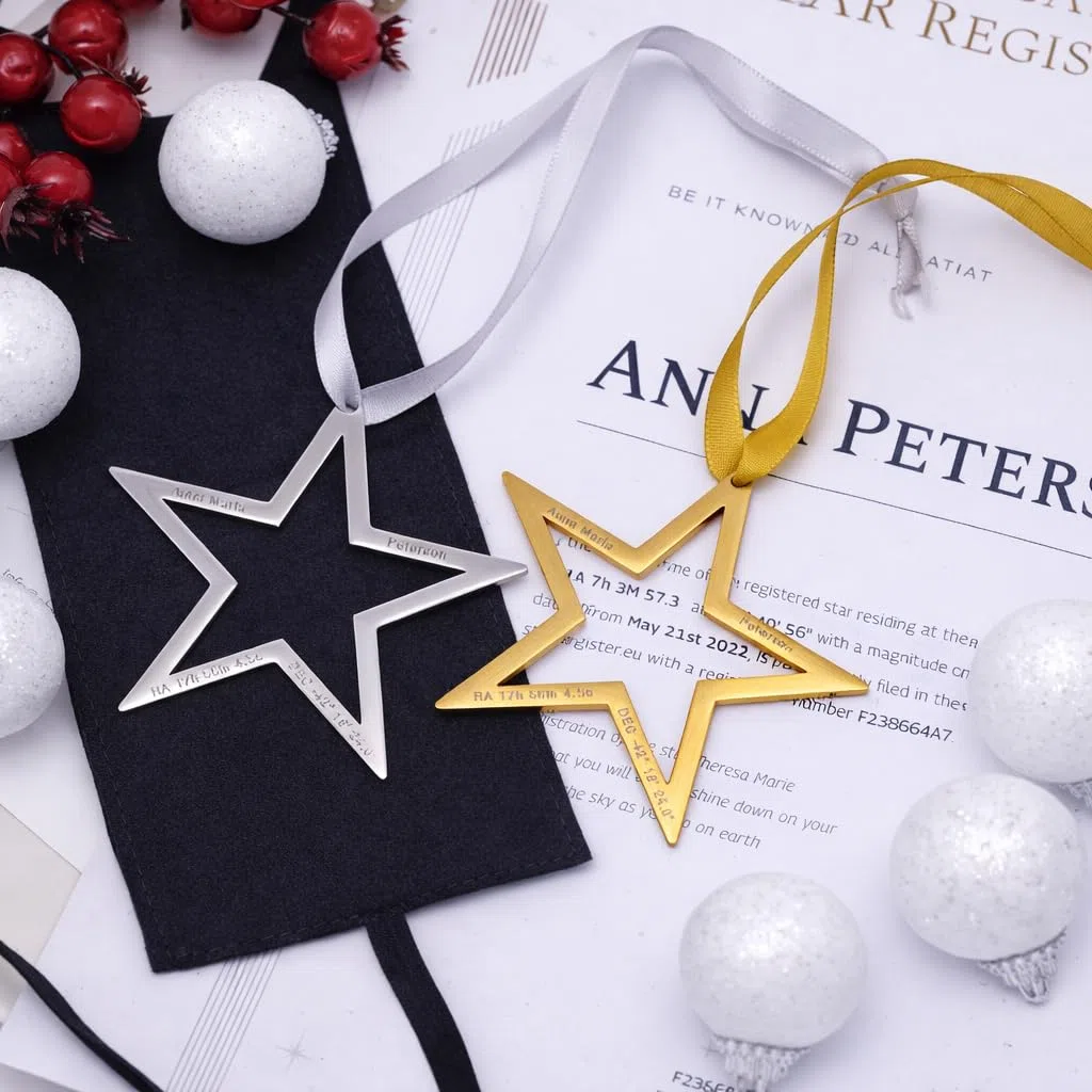 Star Registration Cartella Regalo “Regalare una Stella” – Regalo Personalizzato e Significativo | Regala un Ricordo Eterno per Anniversari, Amore o Memoriali