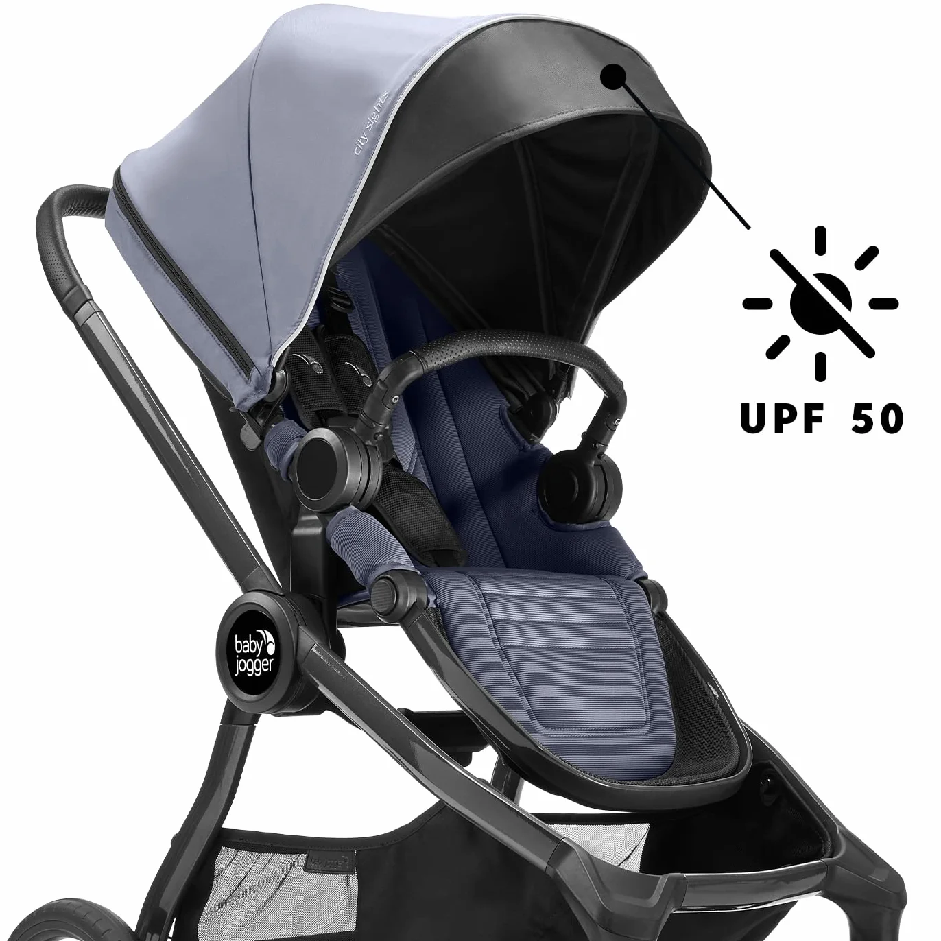BABY JOGGER City Sights Passeggino 4 ruote grandi per tutti i terreni seduta reversibile richiudibile con una mano 0-22kg