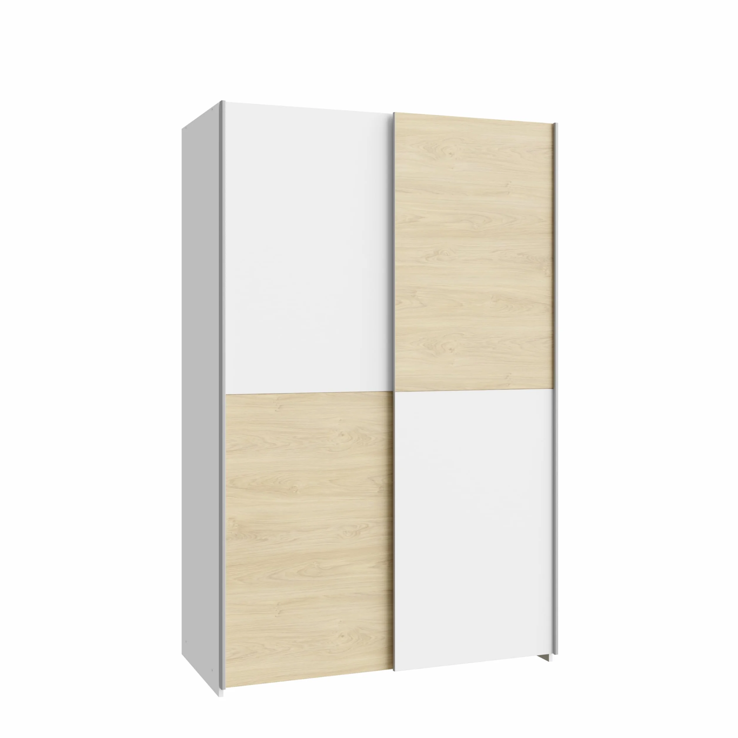 Armadio con ante scorrevoli in legno truciolare 120x191x61 cm AVANTI TRENDSTORE