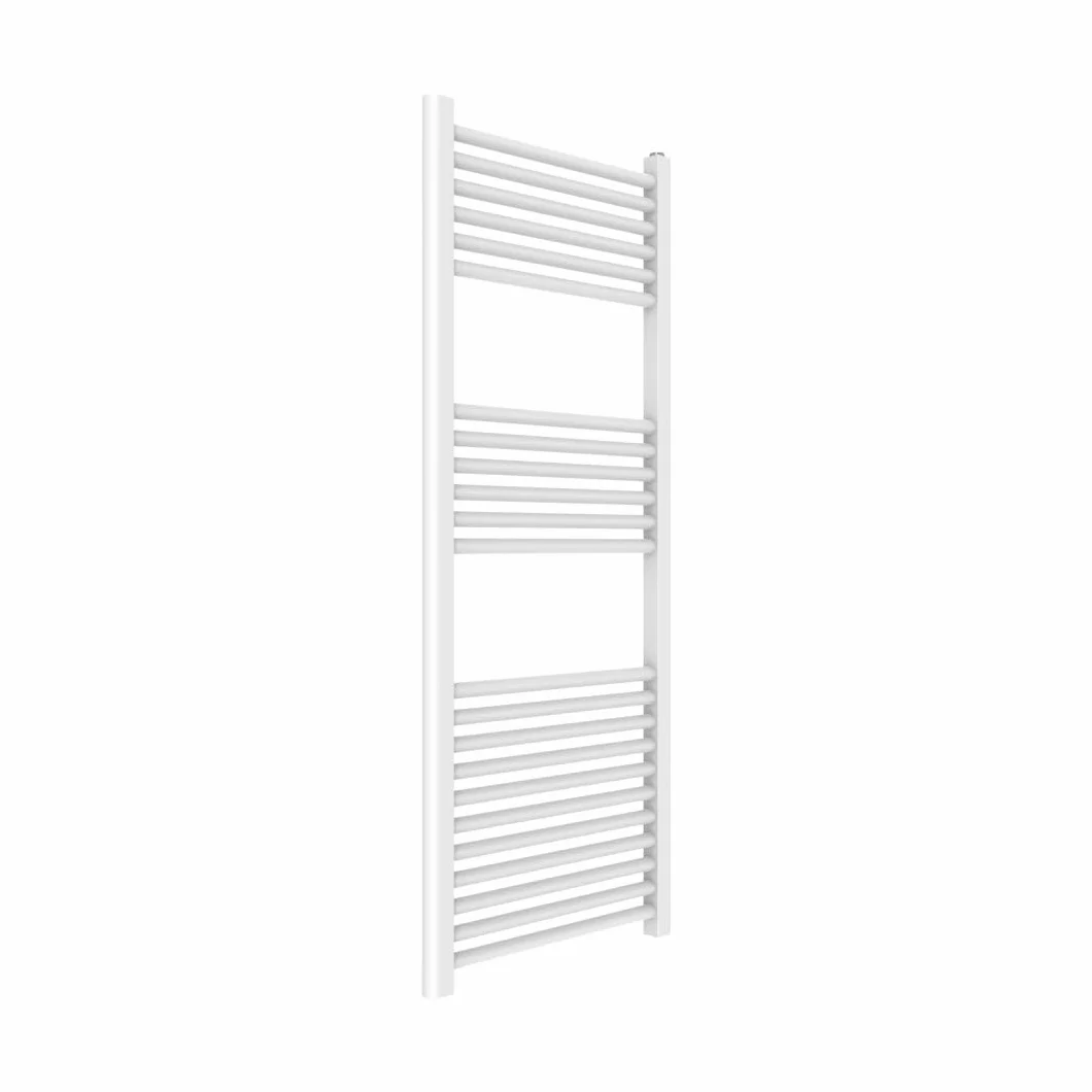 OGOMONDO Termoarredo Scaldasalviette Tubolare Tondo Acciaio H1500xL500xI450 mm | Bianco Opaco, Finitura Bianco Opaco