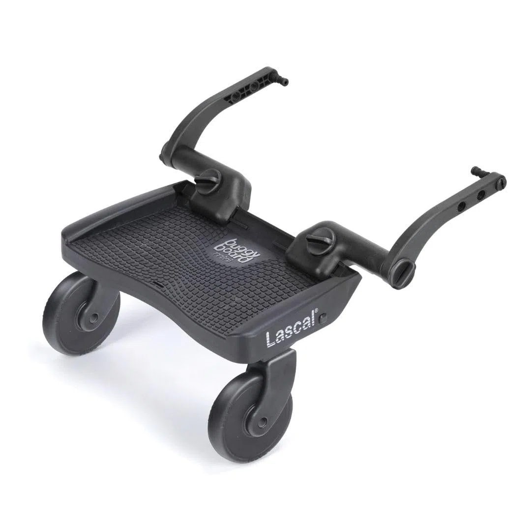 Lascal BuggyBoard Mini 3D, Pedana passeggino universale compatibile con quasi tutti i modelli di passeggini, Pedana buggy board per bambini di 2-6 anni (22 kg), grigio