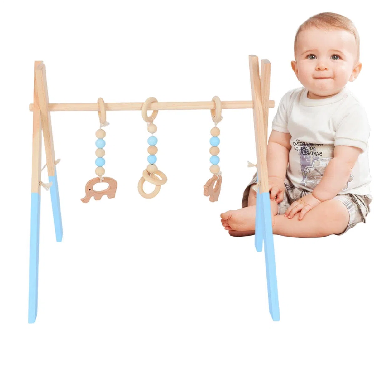 Gioca in palestra, Giocattolo da gioco pieghevole con struttura in legno per, Attrezzature fitness per bambini per sala giochi, stanza della scuola materna, centro educativo per la