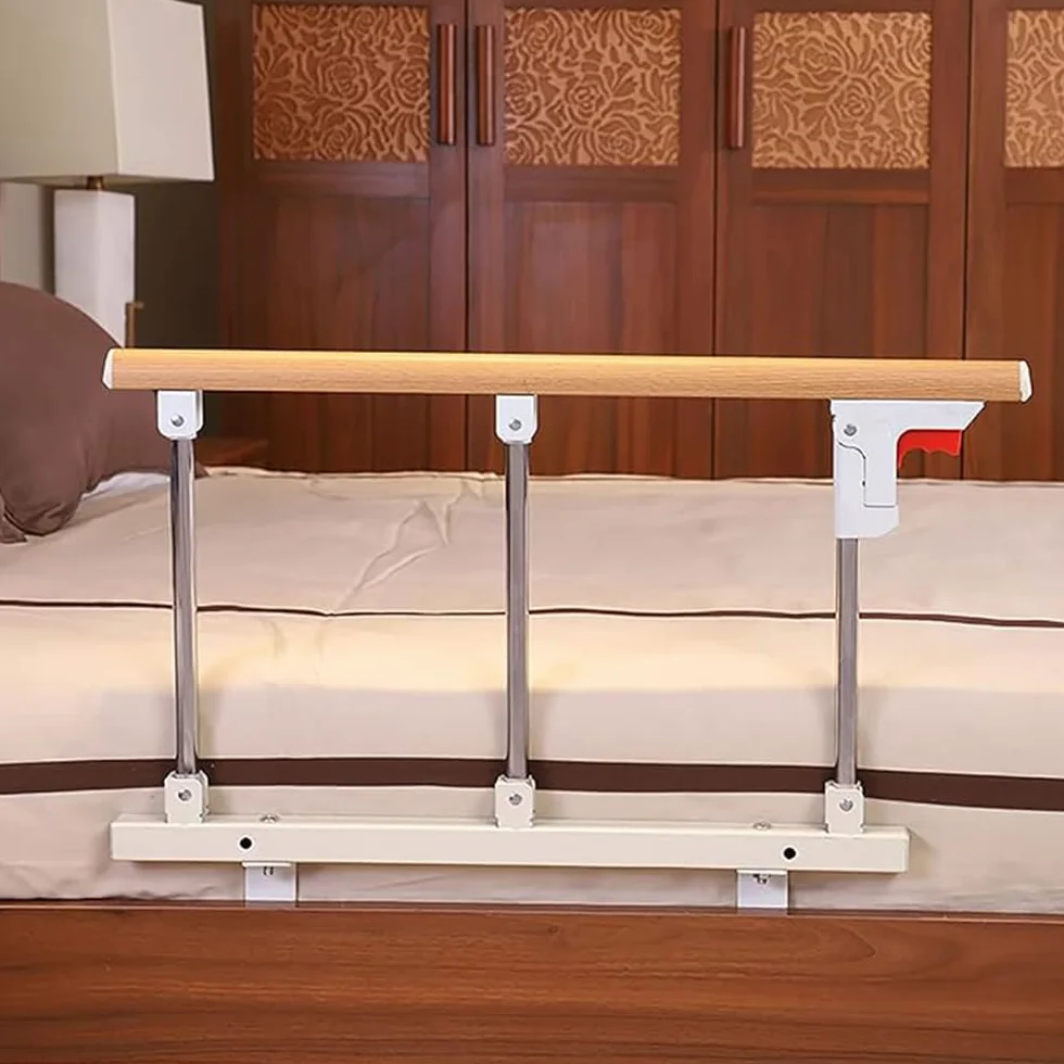 HEYOUTH Sponde Letto Anziani Anticaduta Universali,Portatile Sponde del letto Maniglia di Sicurezza,Sponda Telescopica Ribaltabile a Regolabile,Paracolpi Guardrail,perAnziani o Disabili