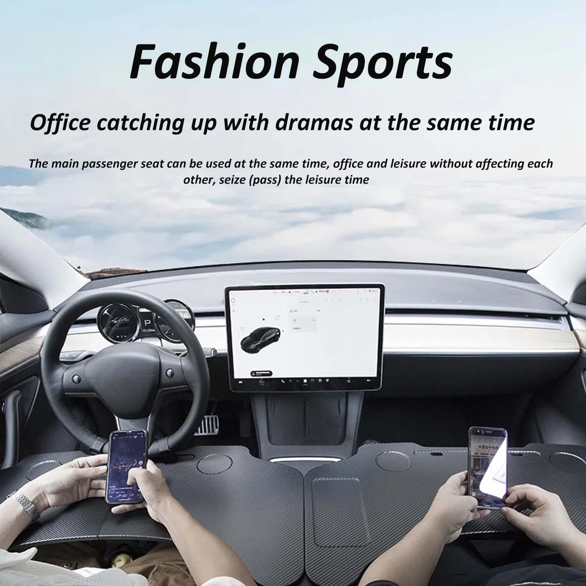 Tesla Model 3 Model Y Scrivania Per Volante Tavolo Portatile Per Auto Tavolo Da Pranzo Per Auto Con Portabicchieri Model 3 Accessori