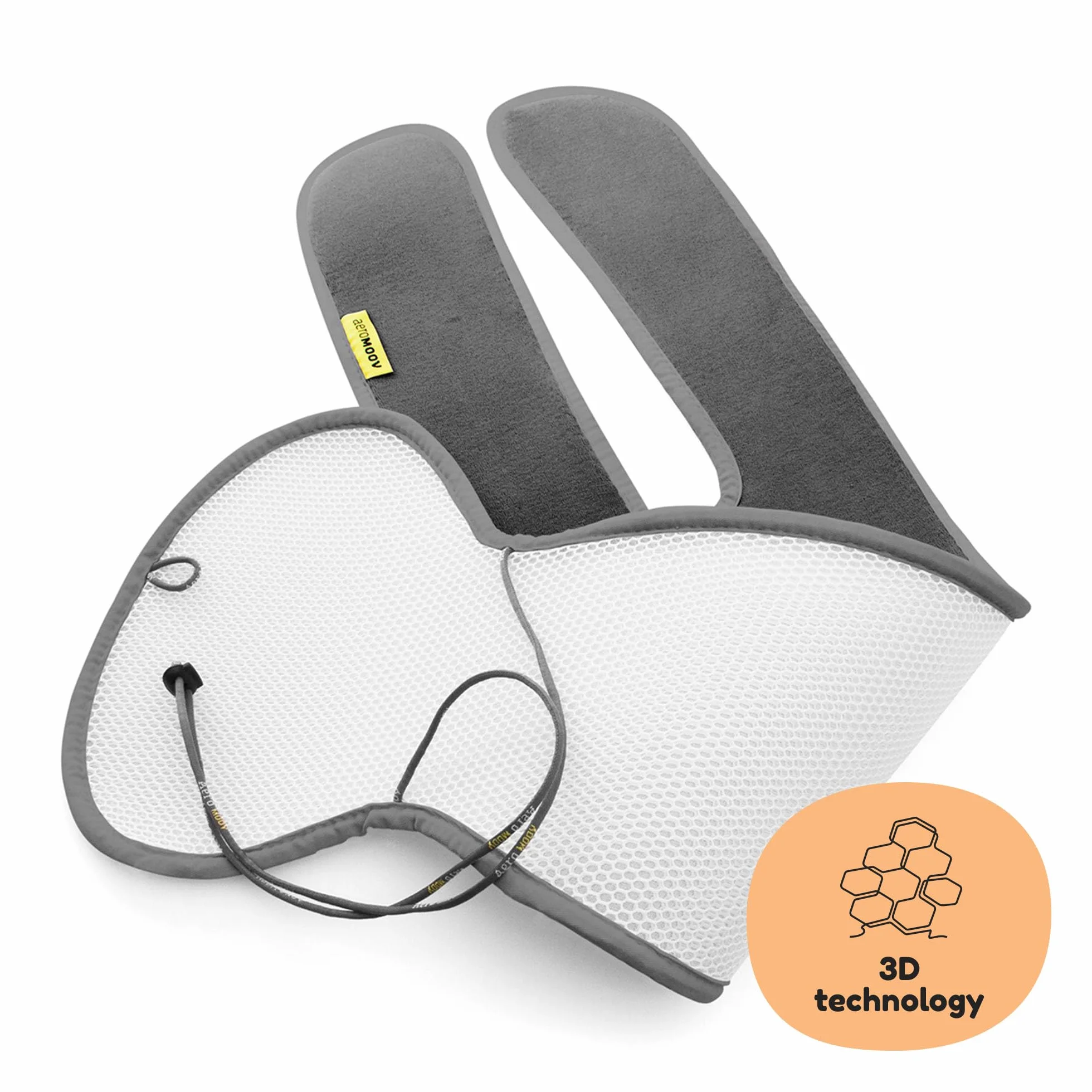 Aeromoov Materassino 3D Airlayer - Gruppo 2/3 con imbracatura Grigio scuro
