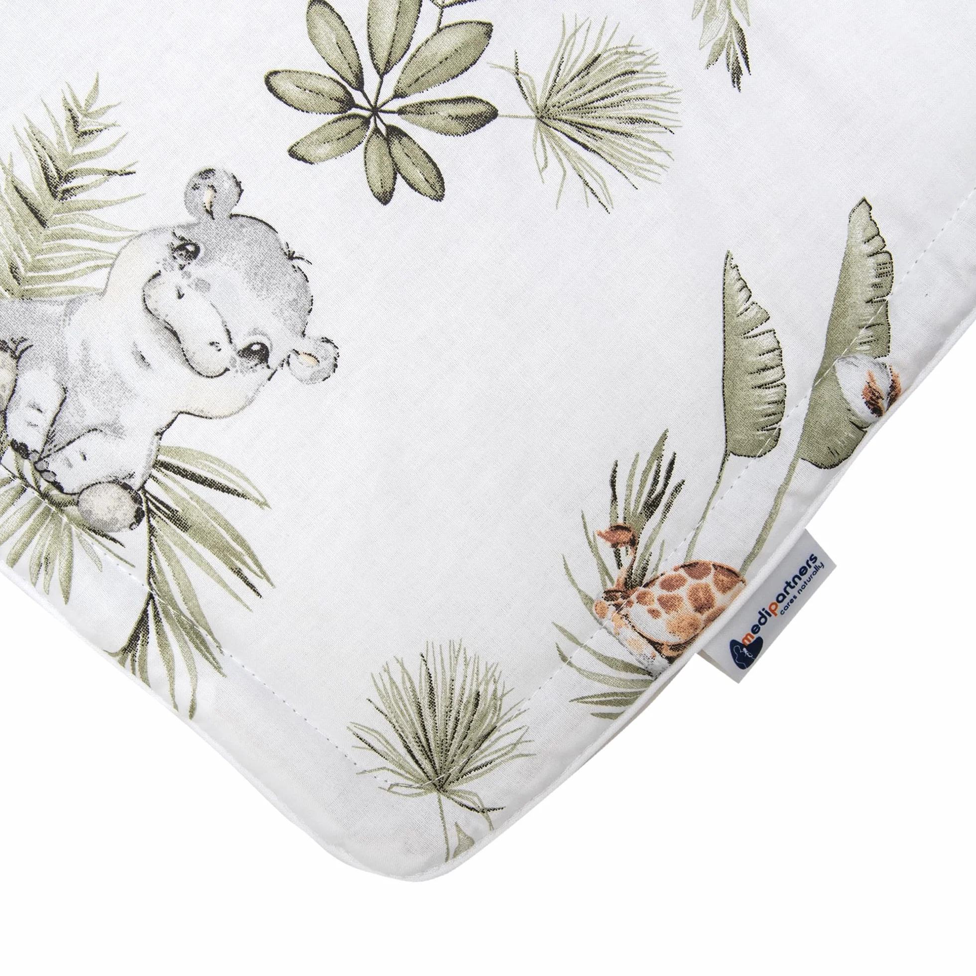 Riduttore Passeggino Universale 78x35cm 5 elementi Copripasseggino Estivo Cotone Minky Safari beige