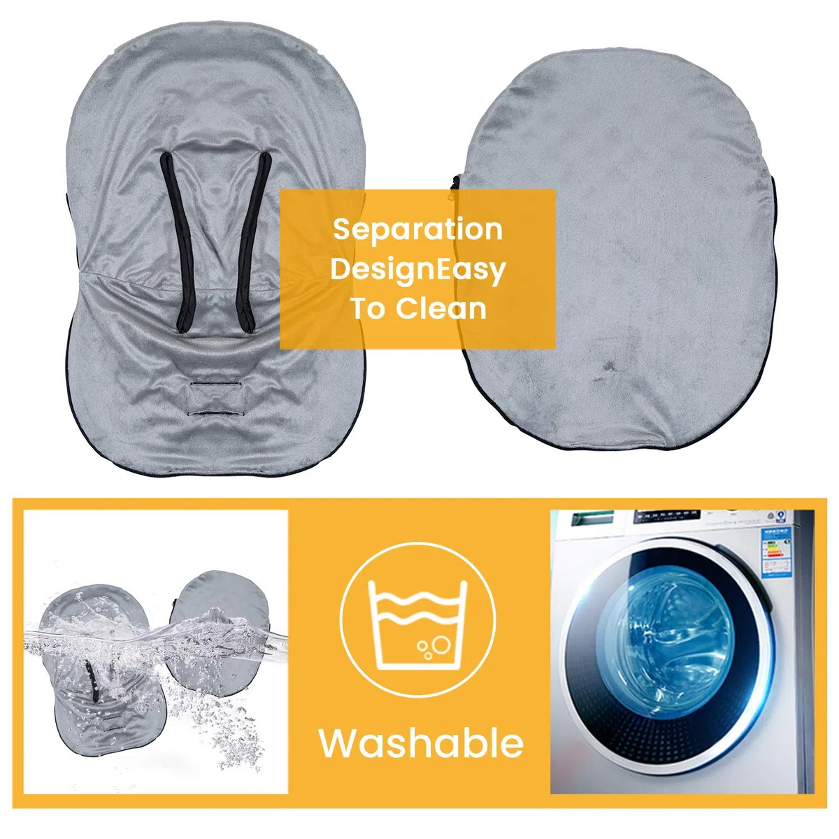 Orzbow Universale Sacco per Ovetto Invernale, Impermeabile Sacco a Pelo Termico per Seggiolino Auto (Maxi-Cosi/Römer/Cybex) con Imbracature a 3 e 5 Punti, Primavera e Autunno, Fodera Corta in Peluche