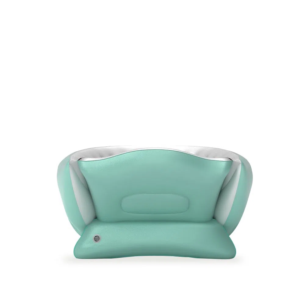 OKBABY Vaschetta Gonfiabile Onda Baby Soft per Bagnetto Neonato - da 0 a 12 Mesi - Azzurro