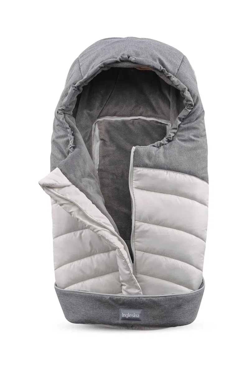 Inglesina Sacco Invernale Termico, Blu, Caldo per Culla, Tessuto Impermeabile, Interno Soffice e Morbido, 42 x 77 cm