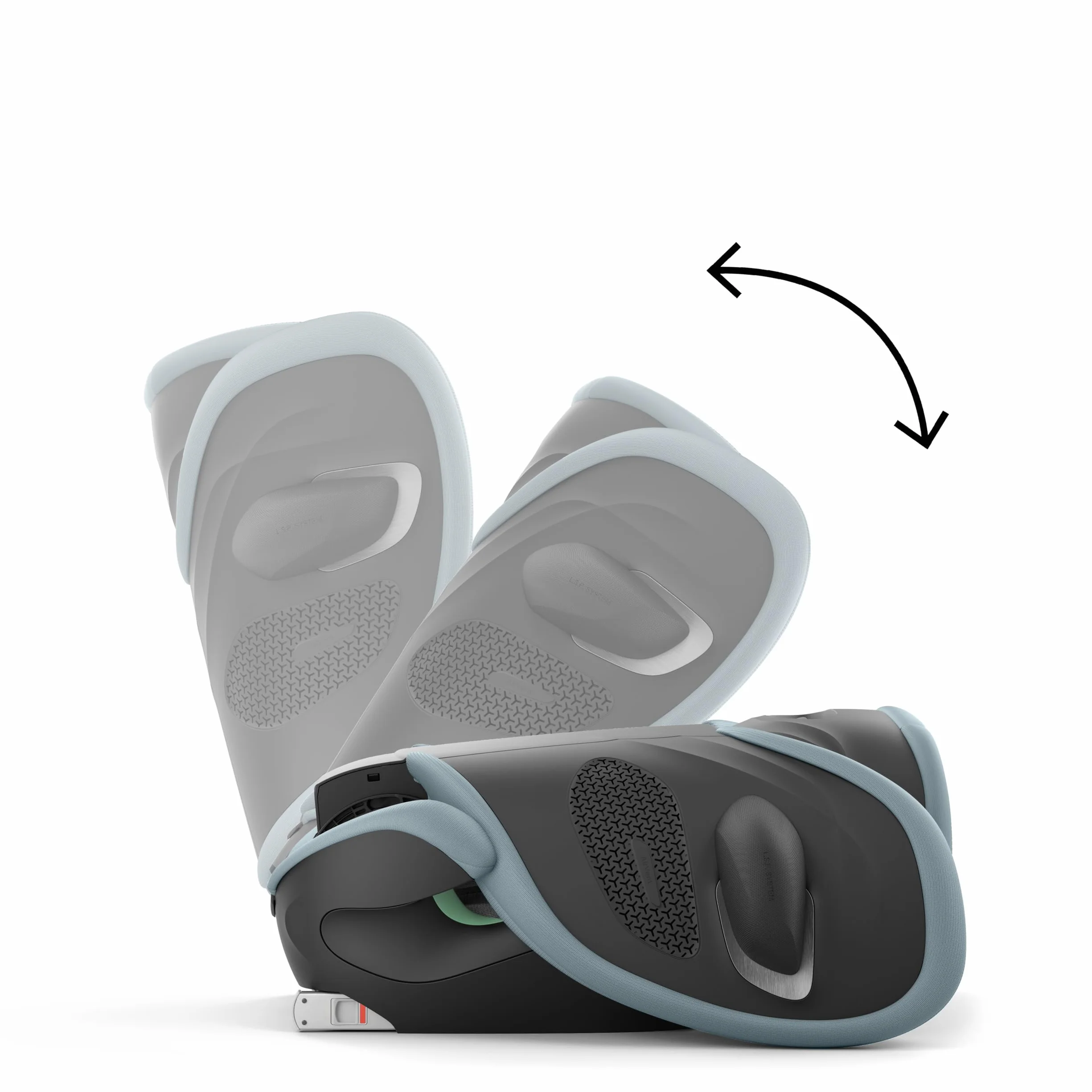 Cybex Solution G2 Plus/Stormy Blue-light blue PU1, Blu tempestoso, Soluzione G2, Plus
