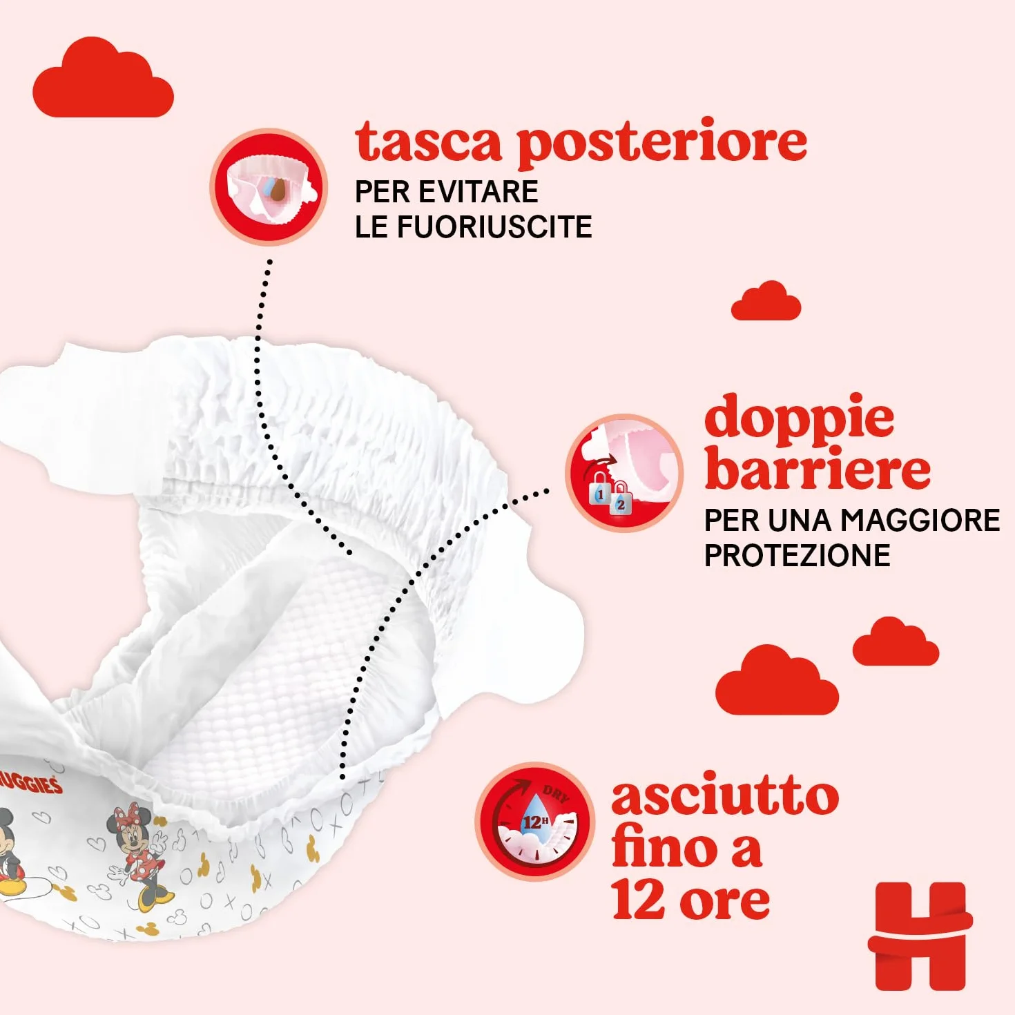 Huggies Little Movers Pannolini Taglia 5 (11-25 kg) Confezione da 126 Gigapack