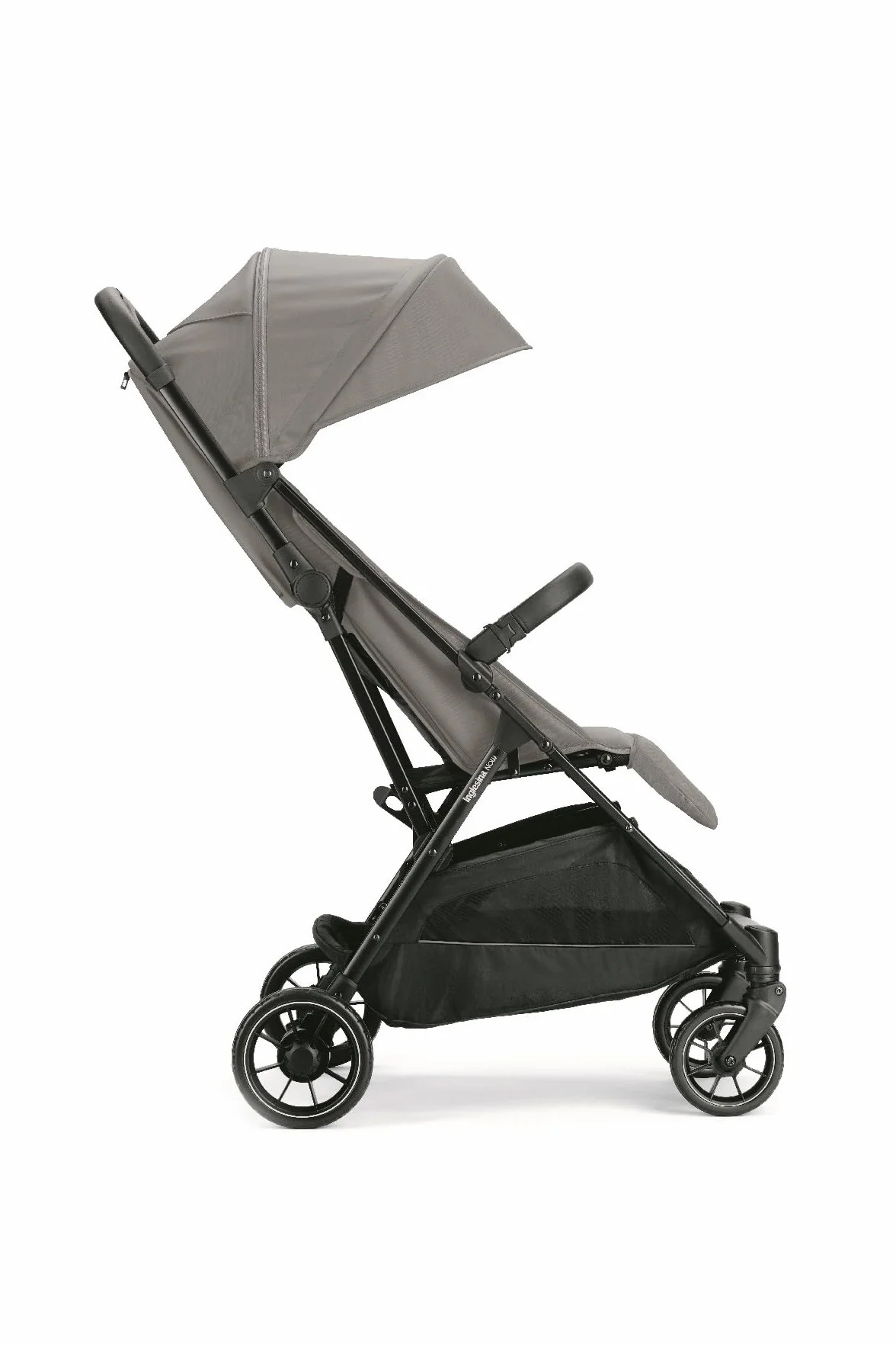 Inglesina NOW Passeggino Compatto Leggero 7,2 kg, Chiusura Automatica One Touch, Reclinabile 170°, Capotta UPF 50+, dalla Nascita fino a 22 kg, Snap Grey
