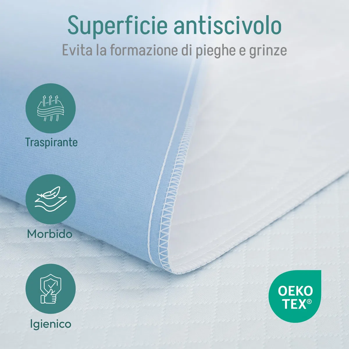 Coprimaterassi matrimoniale impermeabile. Traverse letto anziani lavabili. Panno per l’incontinenza: alato. Protezione impermeabile per Incontinenza - assorbente 3,15 litri/m². 135 x 85 cm - (pack x2)