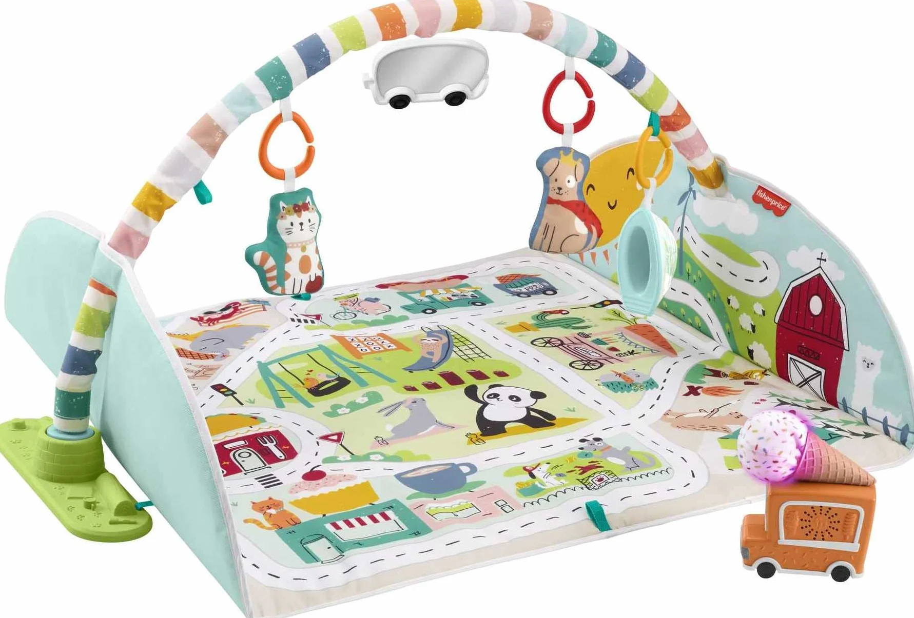 Fisher-Price Palestrina Gigante della Città 2 in 1 con Musica Luci e 7 Giochini Giocattolo per Neonati 0+ Mesi GJD41