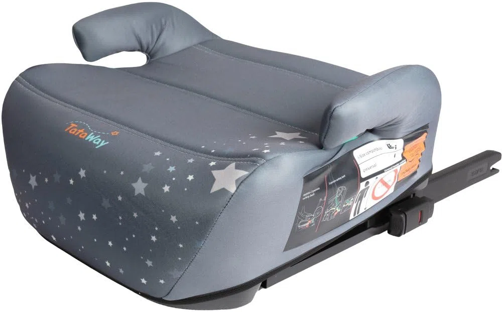 Seggiolino Alzatina Auto Bimbi Nero I-Size ECE R129, Rialzo Bimbi 125-150 Cm, 22-36 Kg, 6-12 Anni, Gruppo 3, Facile Da Trasportare - Sfoderabile E Lavabile