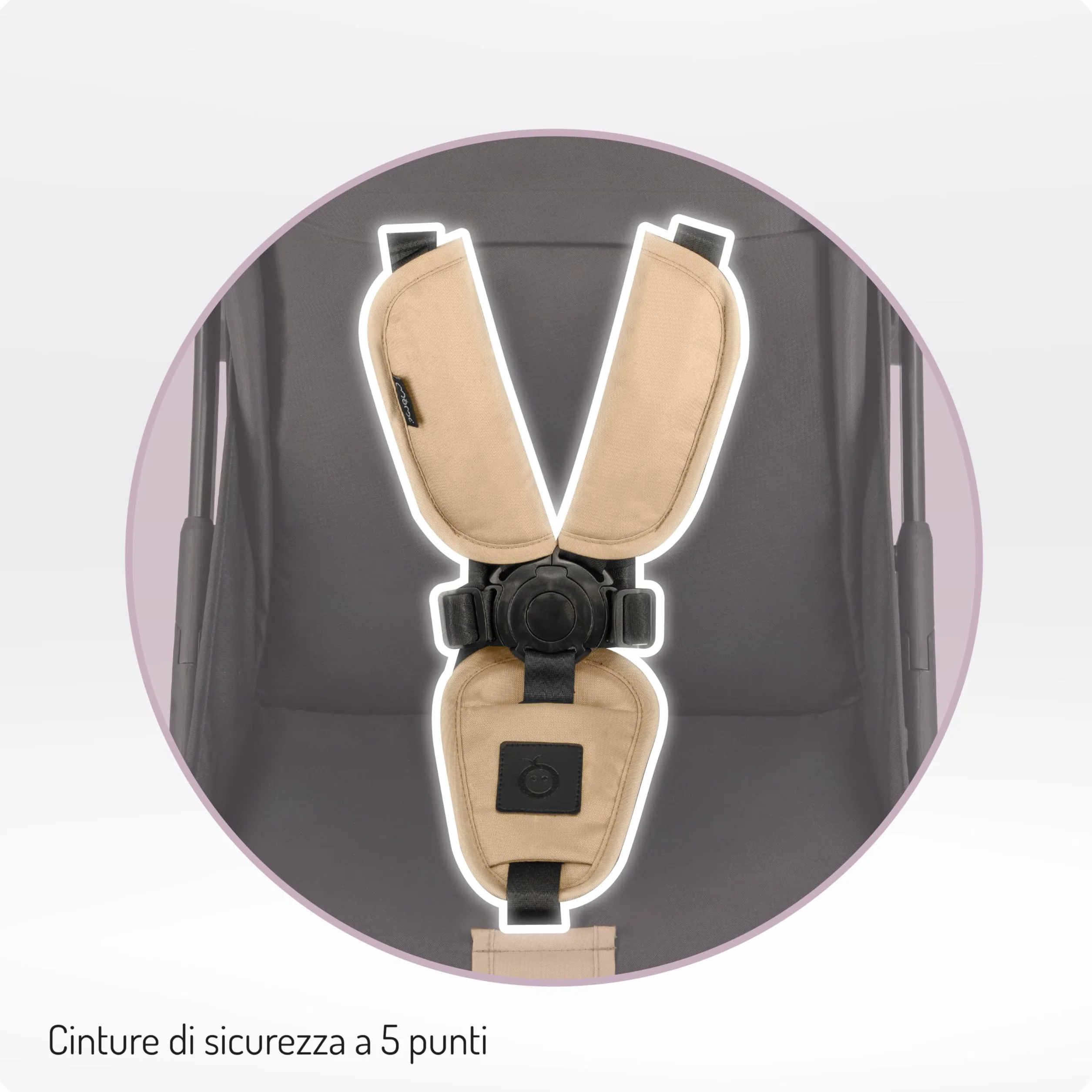 MoMi PAOLA Passeggino per Bambini 6-22 kg Compatto Leggero Chiusura Automatica Cinture 5 Punti