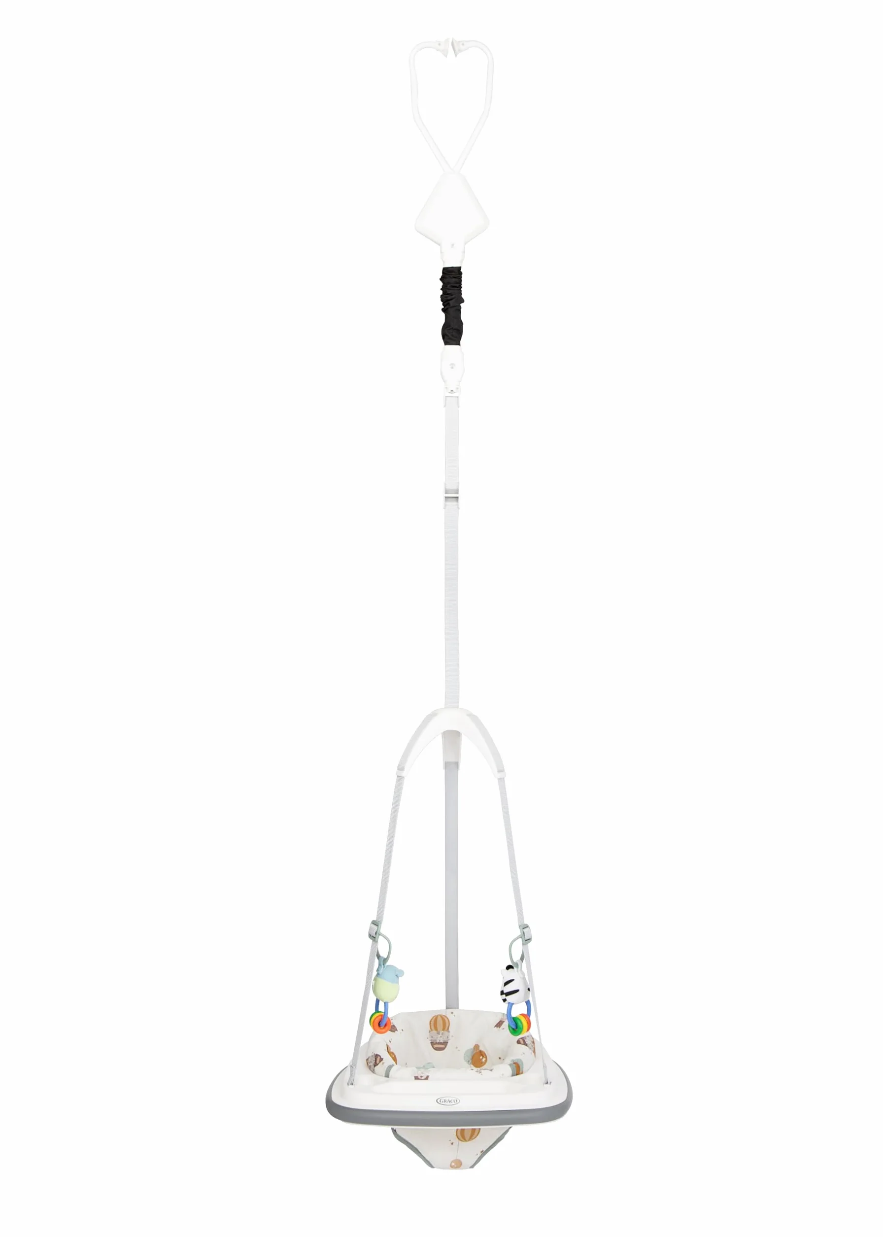 Graco - Bumper Jumper Altalena da applicare al telaio delle porte, da circa 6 a 12 mesi (max. 12 kg), fantasia Up & Away