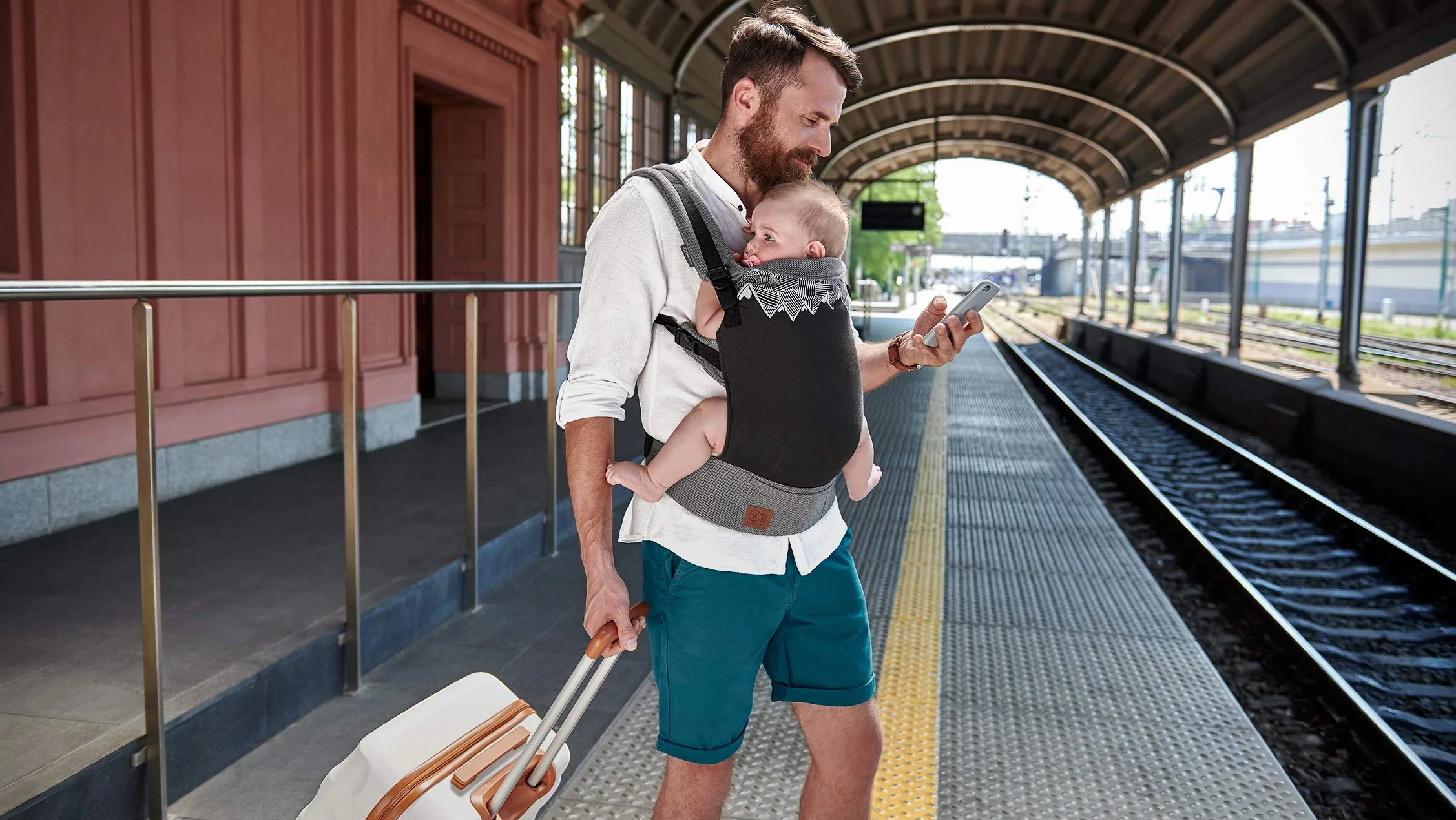 kk Kinderkraft Marsupio Ergonomico Milo, Leggero, Ventrale e Dorsale, Regolabile, Per Bambini da 3 Mesi Fino 20 Kg, Grigio
