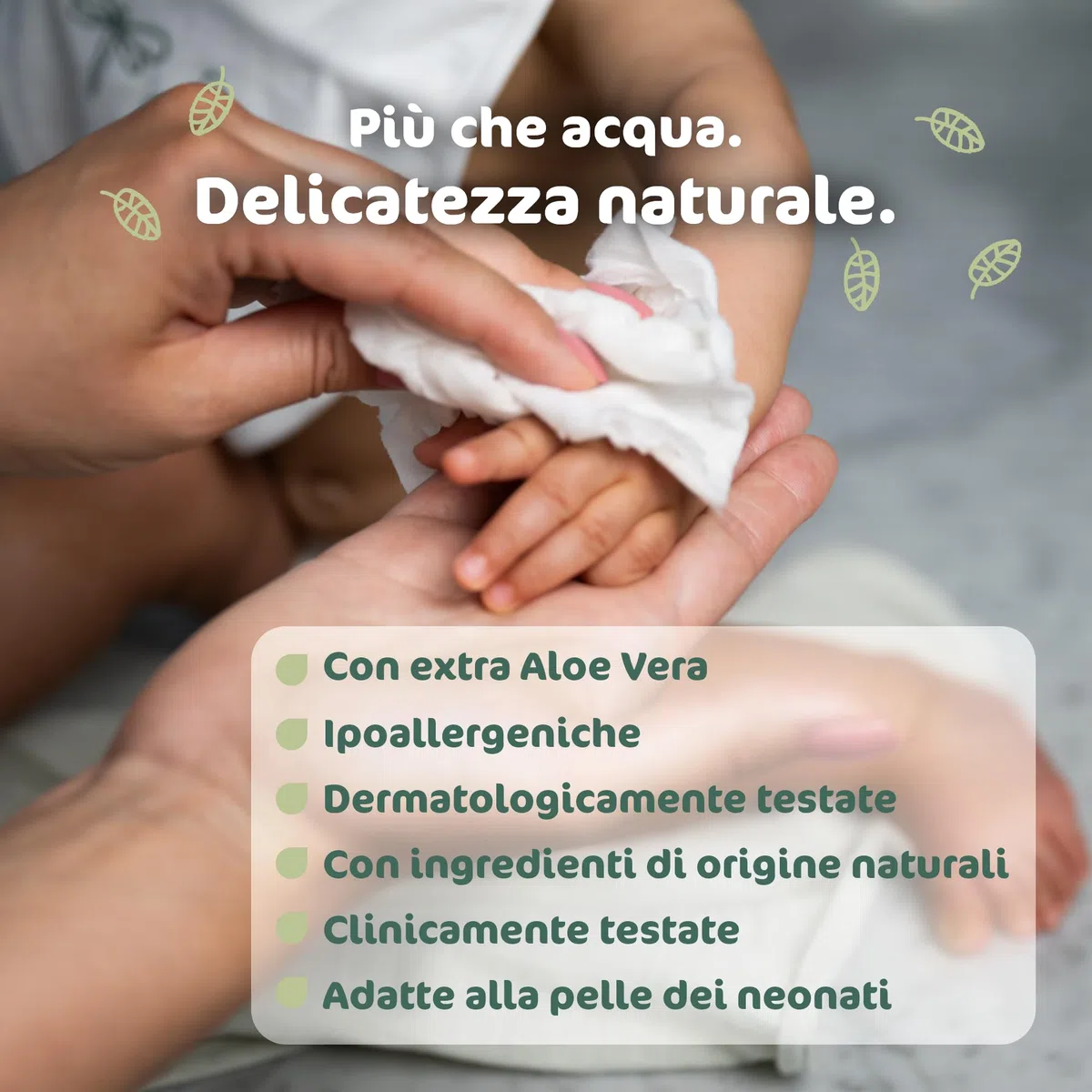 Naty Salviettine per Neonati e Bambini con Aloe | 98% Acqua, Ipoallergeniche e Naturali per Pelli Sensibili | Senza profumo | Dermatologicamente testate | 672 pezzi (12 confezioni)