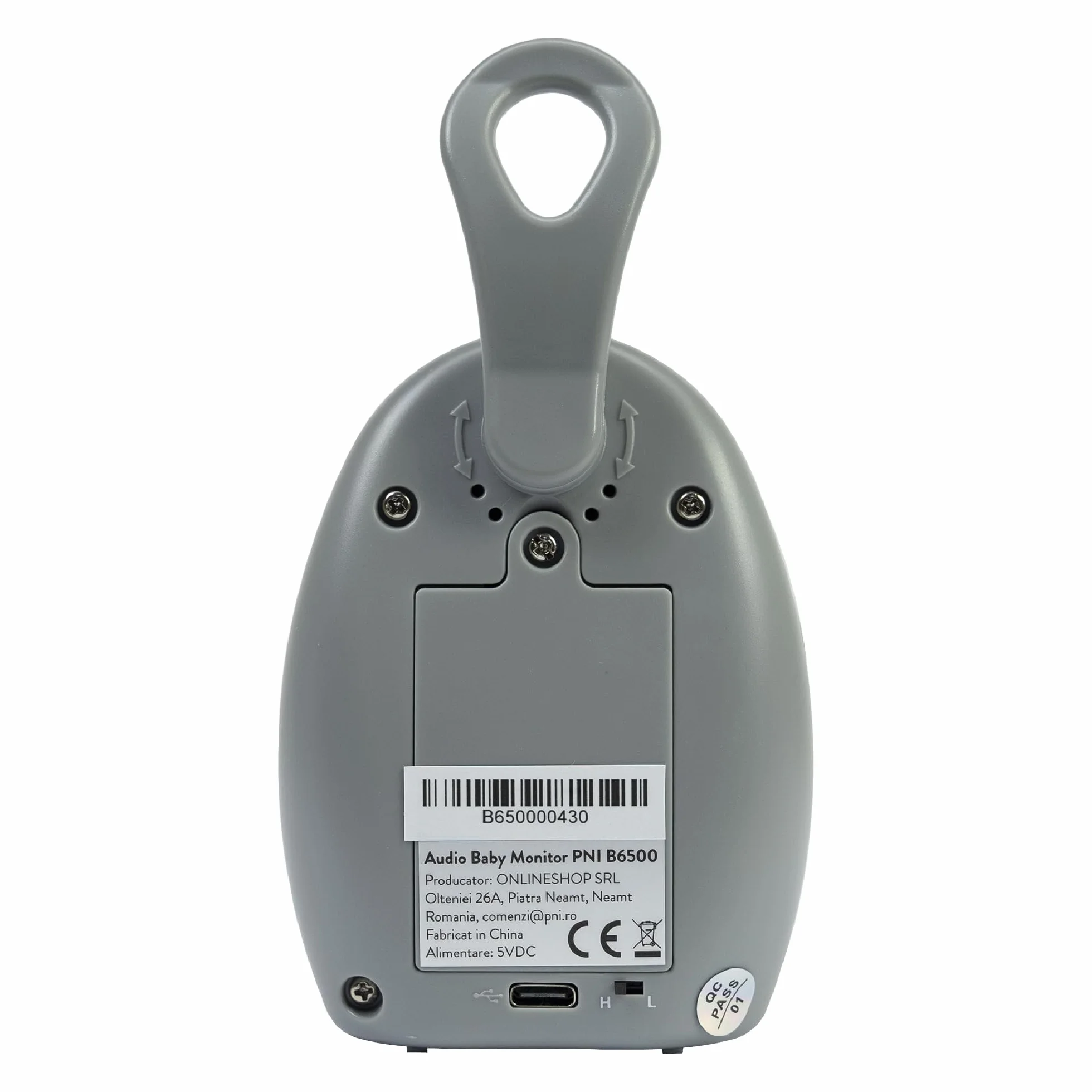 Audio Baby Monitor PNI B6500 bezprzewodowy z lampką nocną, Vox i Pager