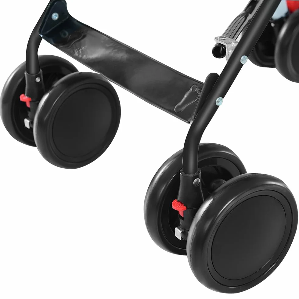 Passeggino Leggero Telaio Multiposizioni 6 Mesi 4 Anni 25 Kg Nero