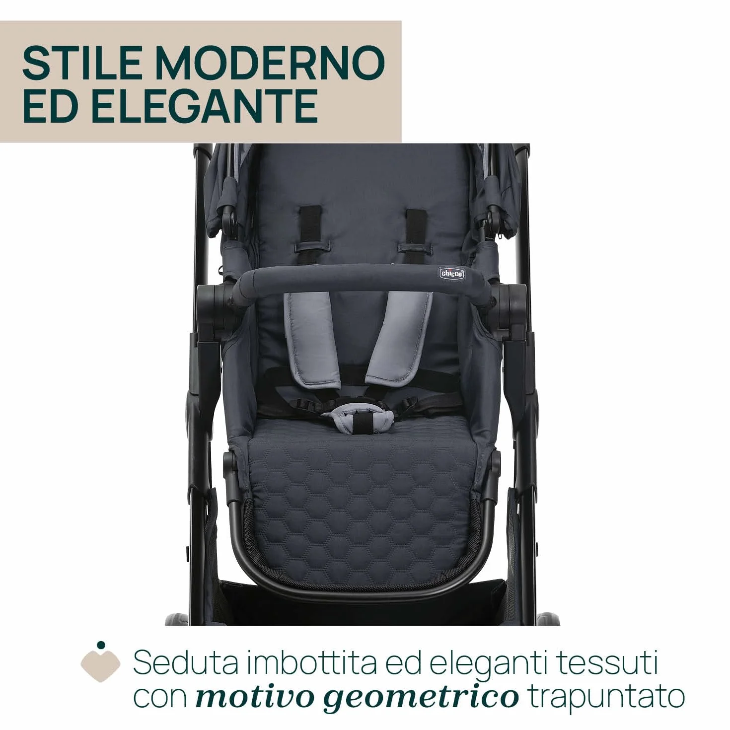 Chicco Passeggino Seety Leggero Compatto 0-4 Anni 22kg Pieghevole Reclinabile