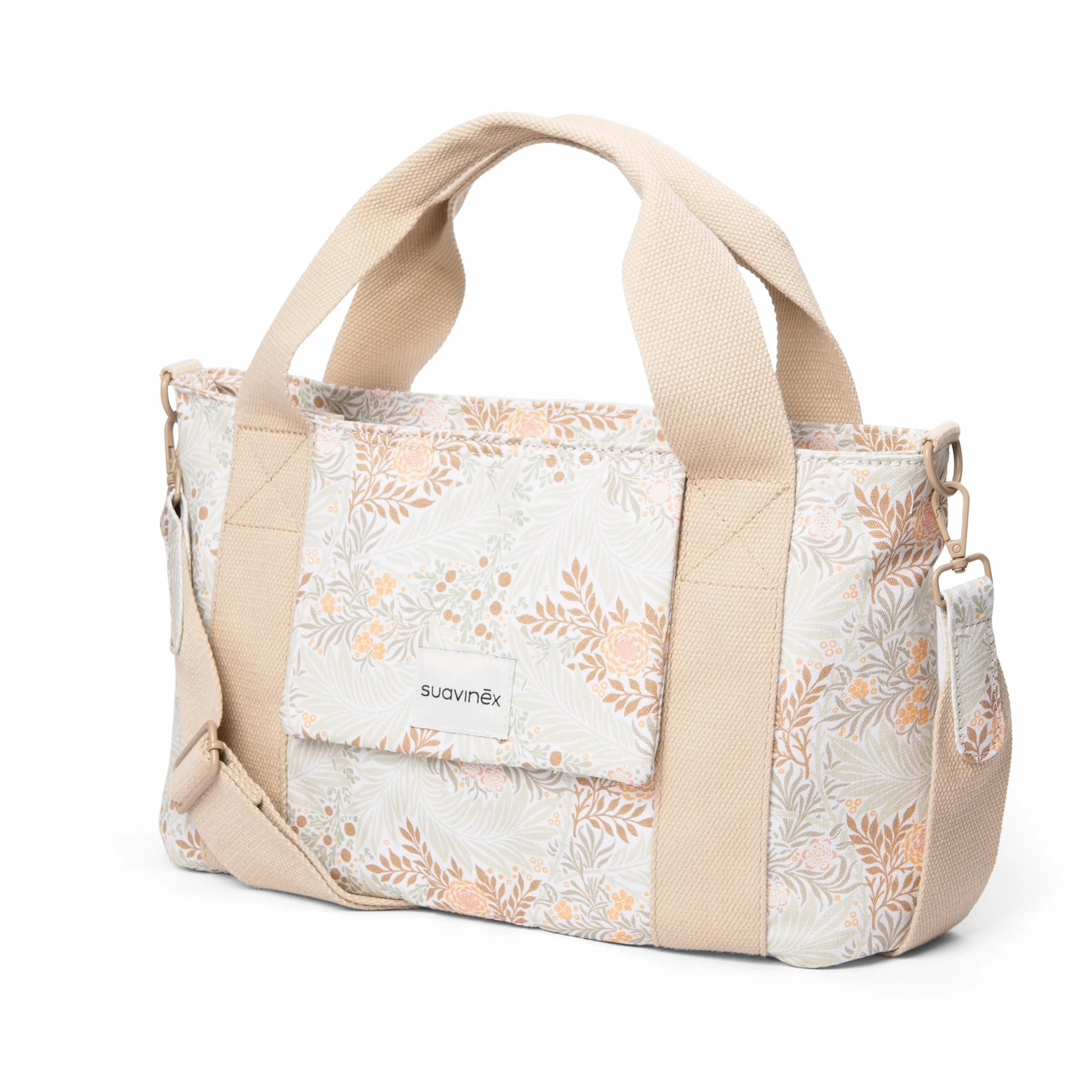 Suavinex Borsa Maternità Organizer per Passeggino con Manici Regolabili, Chiusura a Cerniera, Beige