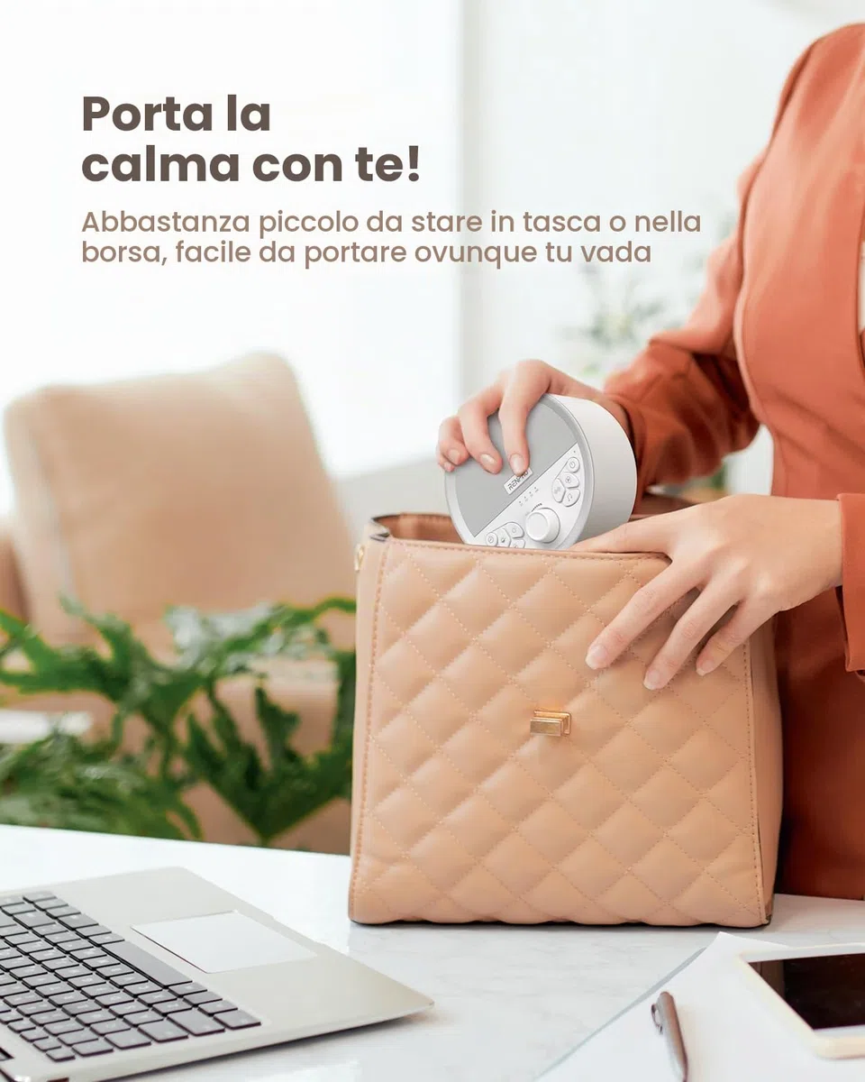 Renpho Macchina Rumore Bianca, con luce notturna per il sonno del bambino, macchina per il sonno senza loop 29 Hi-Fi, suoni rilassanti per rilassarsi, white noise machine per bambini, adulti