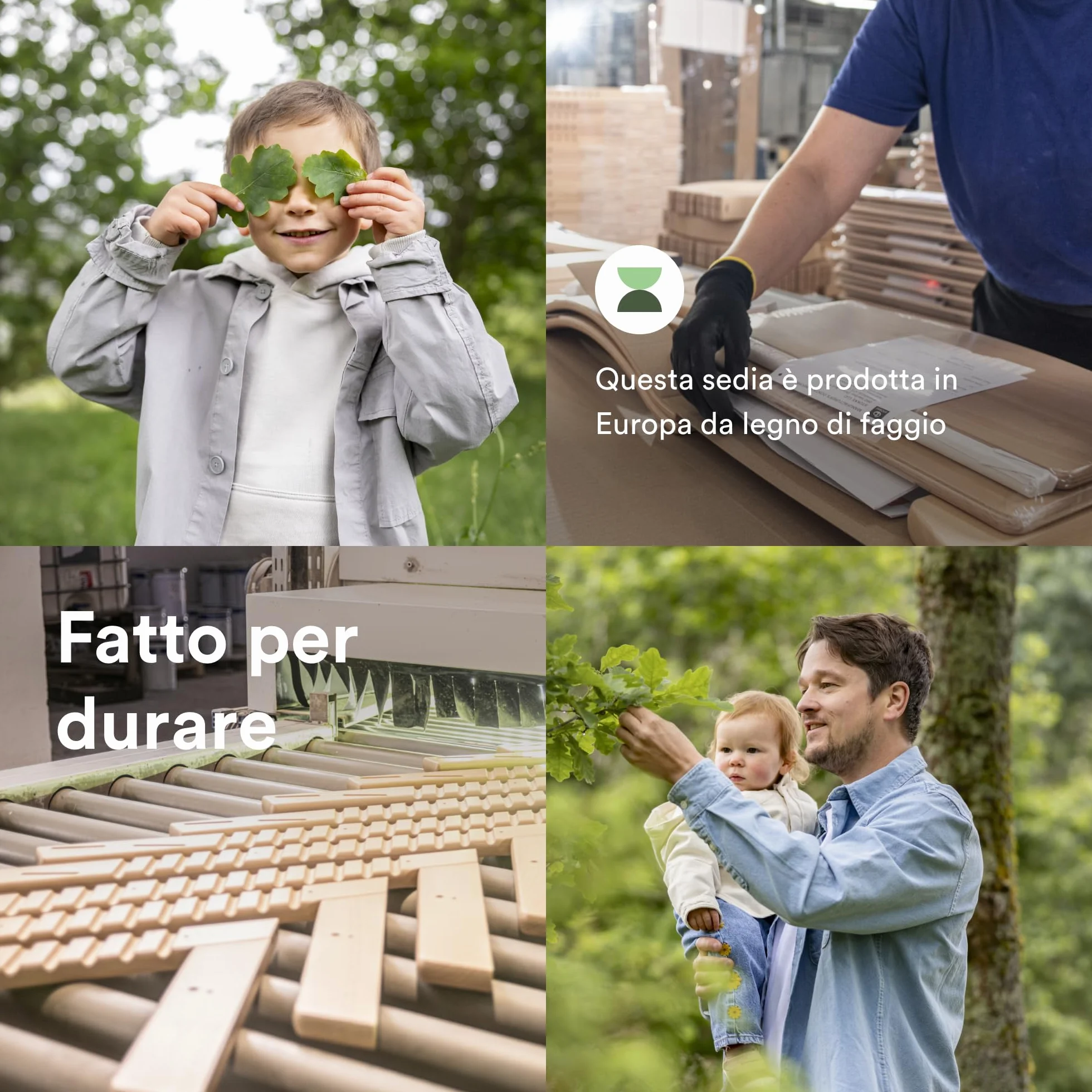 Sedia Tripp Trapp Stokke Naturale - Sedia evolutiva regolabile per neonati, bambini e adulti - Modello classico