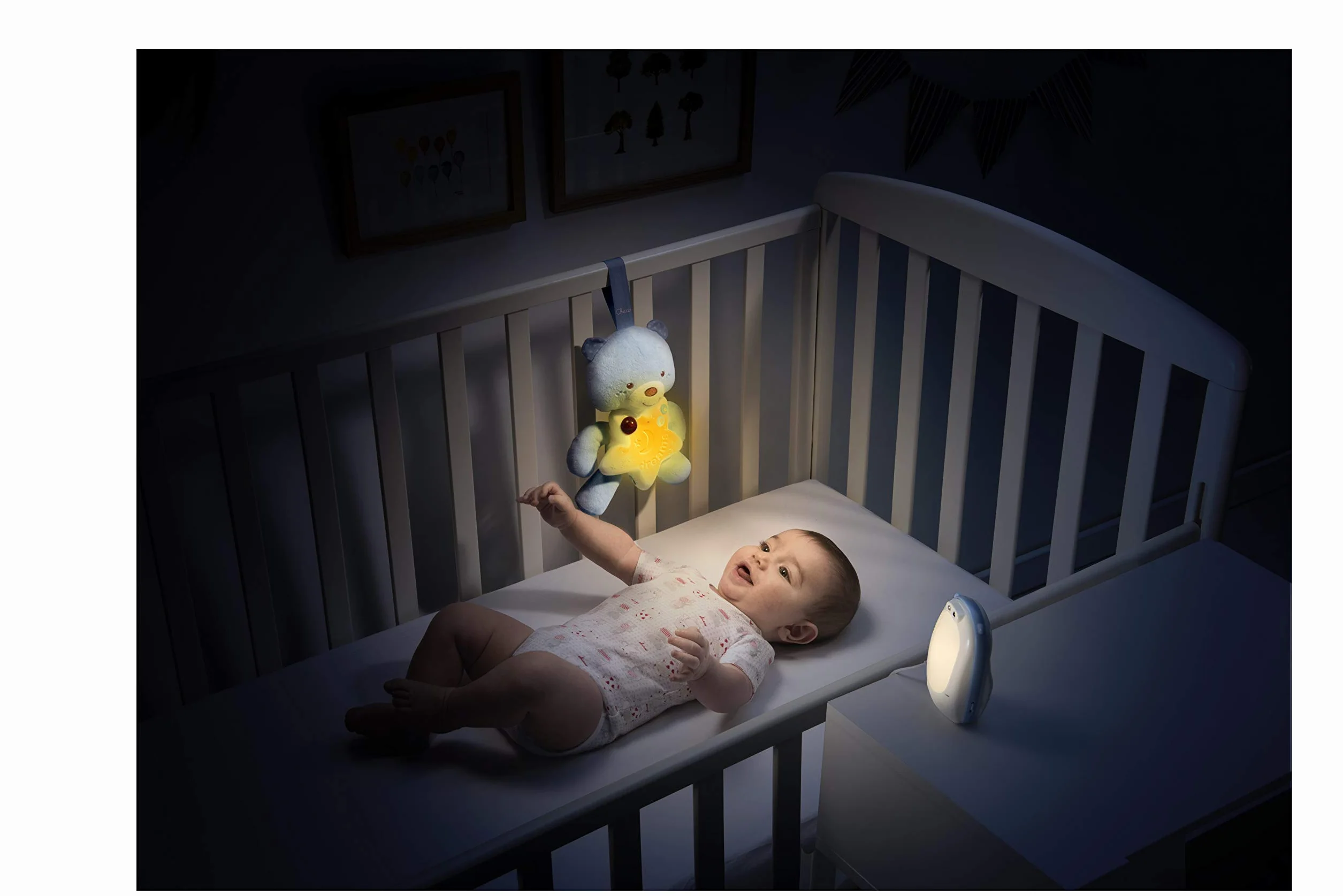 Chicco Baby Monitor Goodnight Friends Bimbo, Azzurro