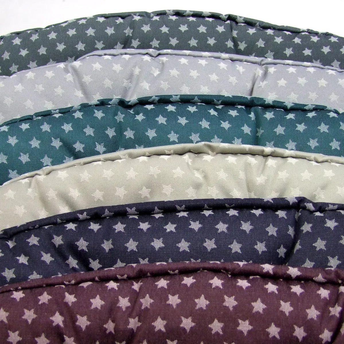 BambiniWelt - Rivestimento di ricambio per cuscino Peg Perego Prima Pappa Diner Stelline (stelle grigie scuro)