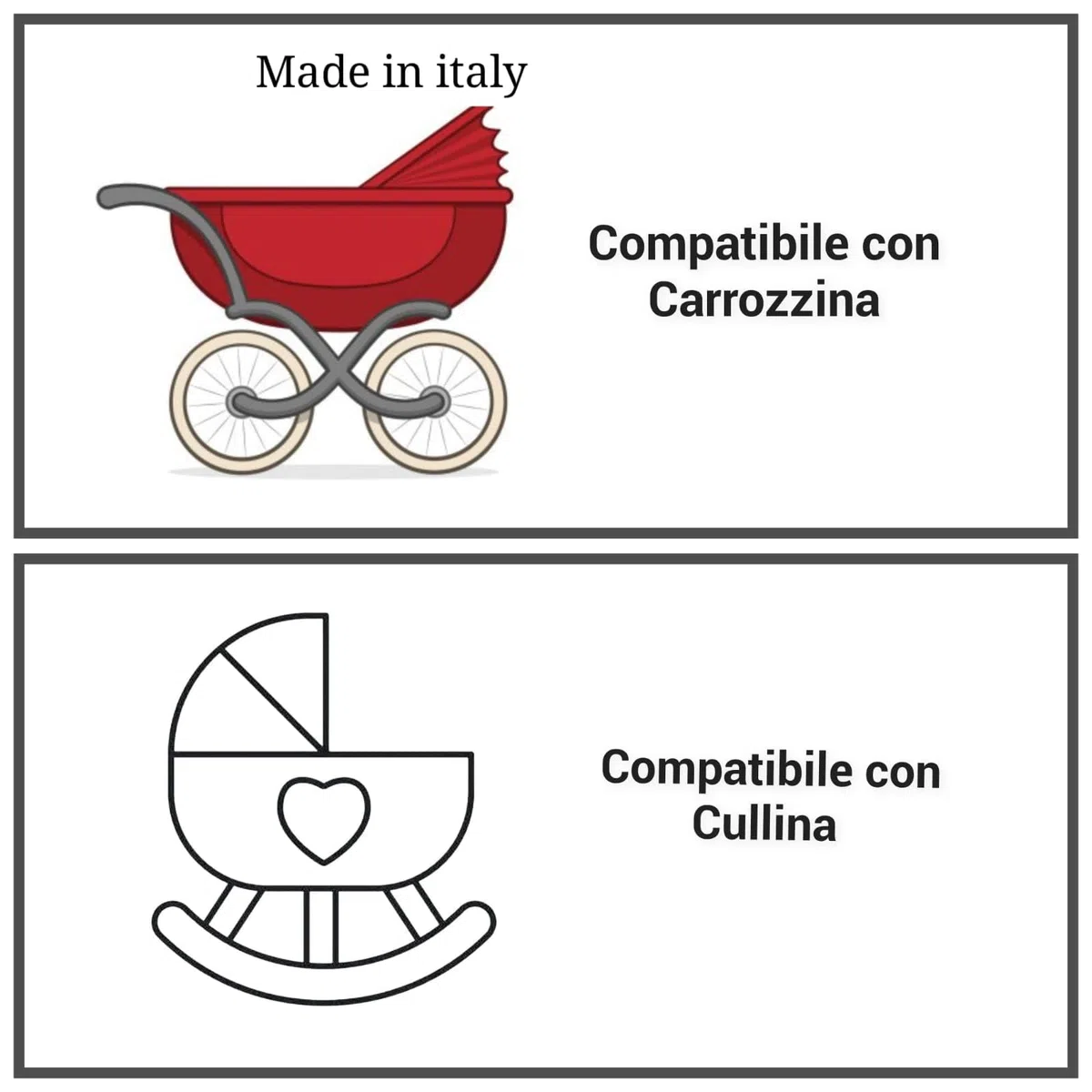 Generico Set Lenzuola Carrozzina-Culla Ricamato 100% cotone (3 Pezzi: Sopra+Sotto+Federa) 100% Made In Italy
