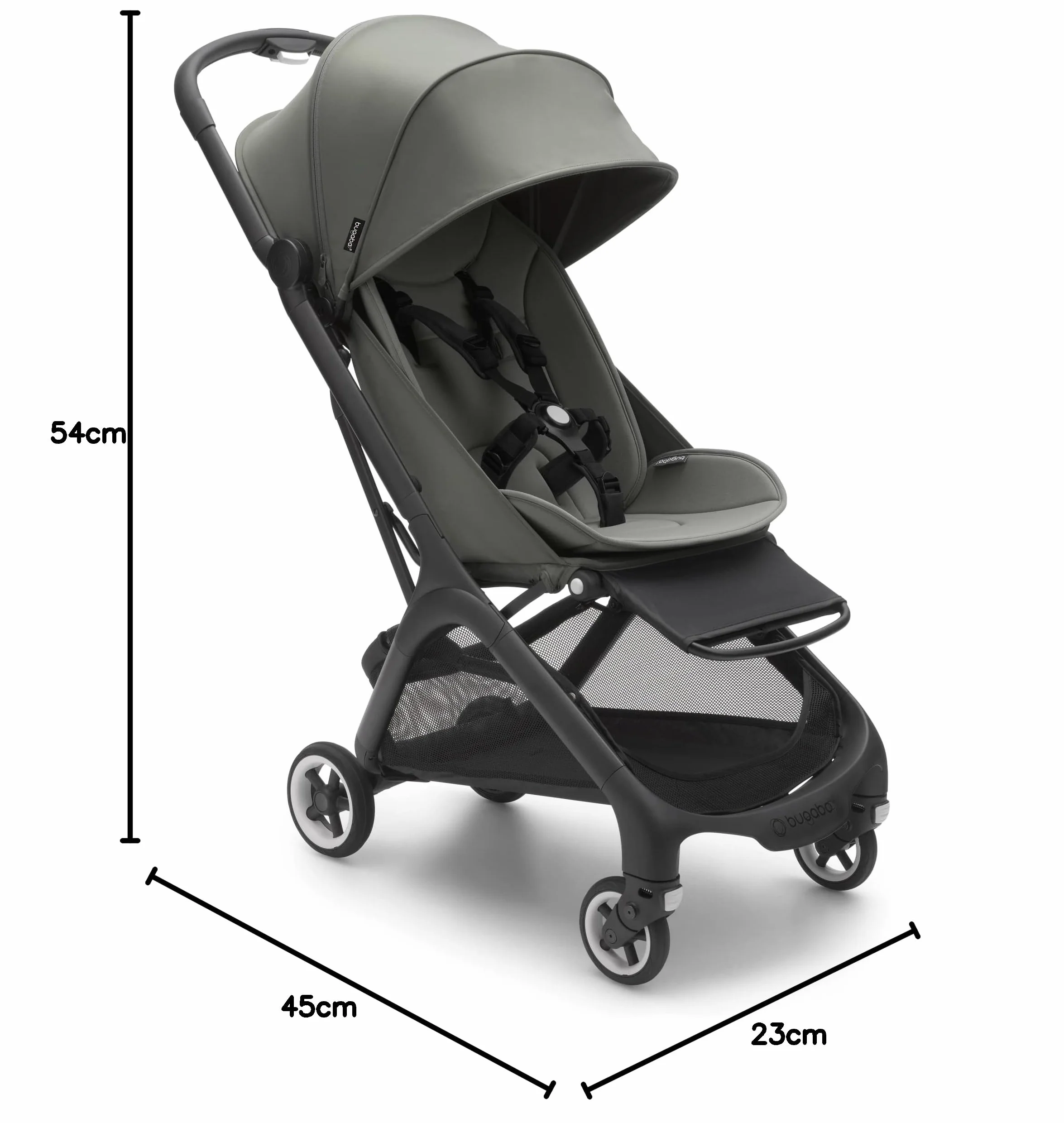 Bugaboo Butterfly Passeggino da Viaggio Ultracompatto, Pieghevole 1 Secondo, Forest Green